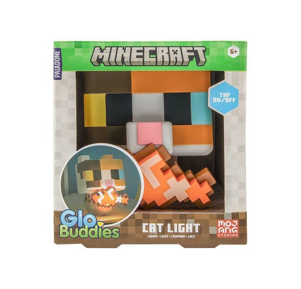 Paladone LED Dekolicht Minecraft GloBuddies Leuchte Cat 15 cm