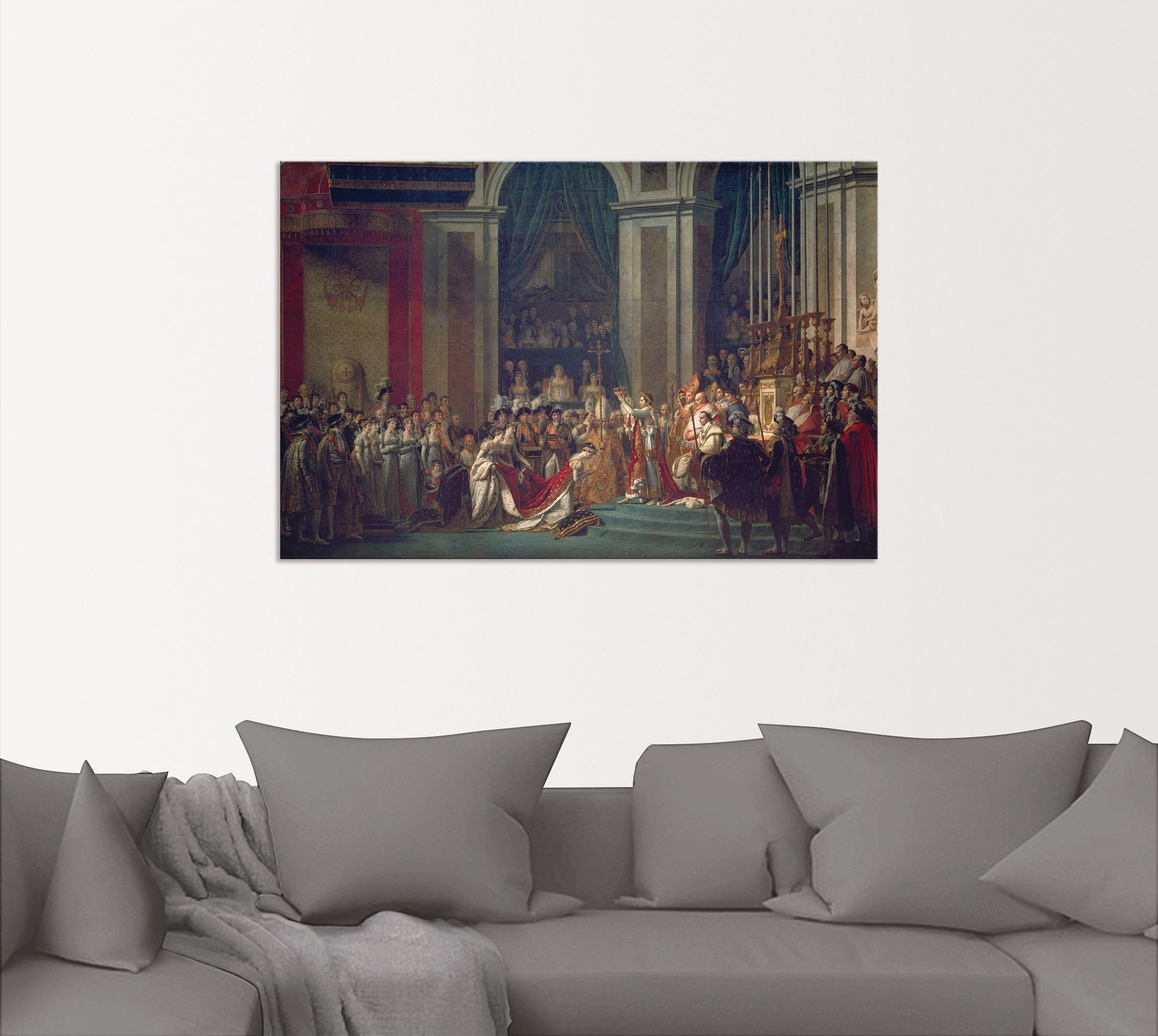 und oder (1 Alubild, Wandbild Artland Krönung historische Ereignisse Leinwandbild, Wandaufkleber Größen Poster I als in St), Napoleons Josephines, versch.