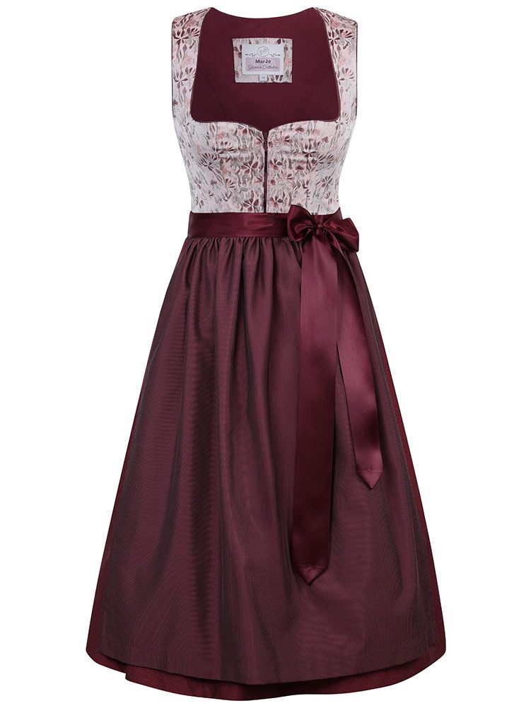 MarJo Dirndl Dirndl Aidhausen 70cm Rocklänge blush granatapfel