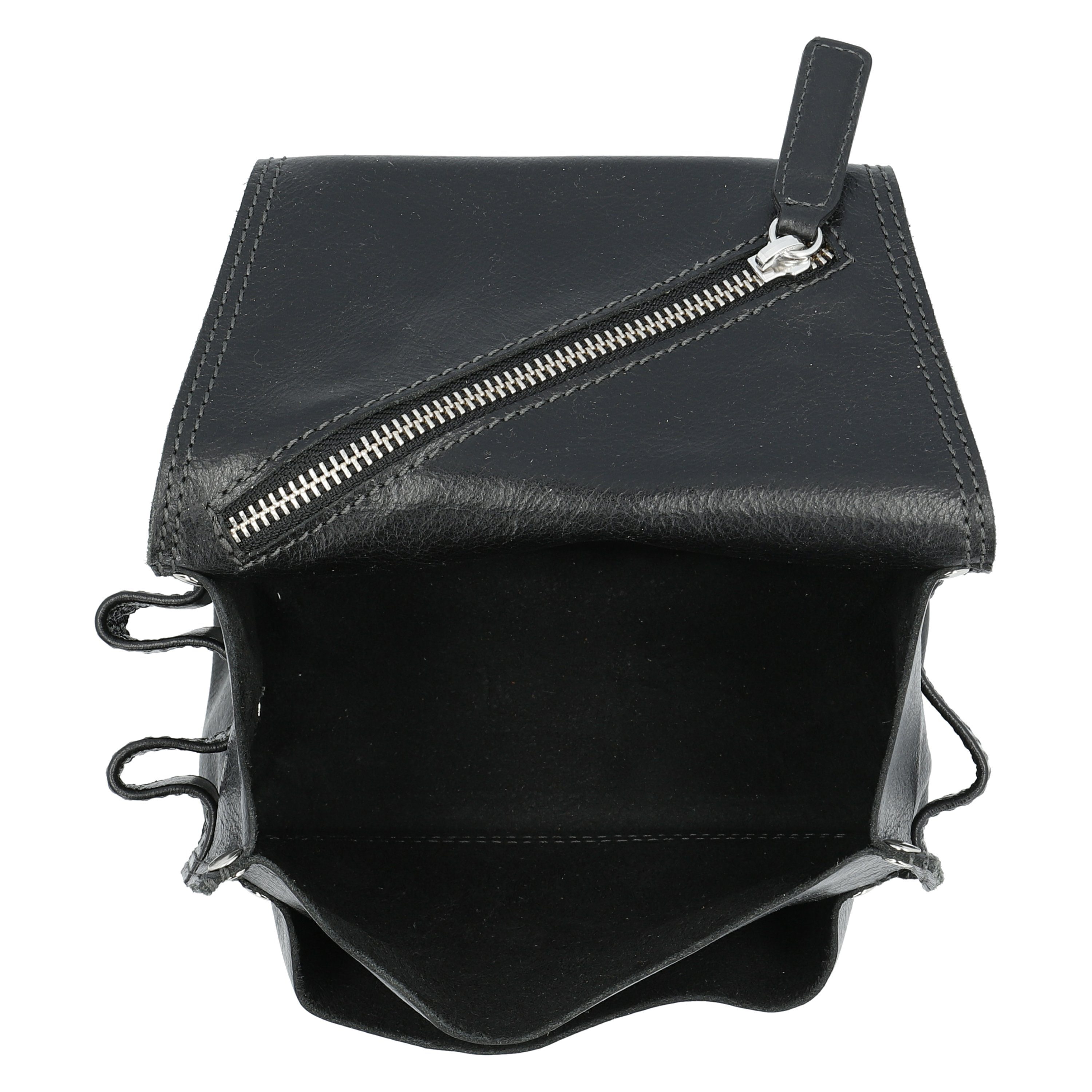 Werkzeugbox Echtleder Picard PICARD Tool schwarz Bag aus Werkzeuggürtel