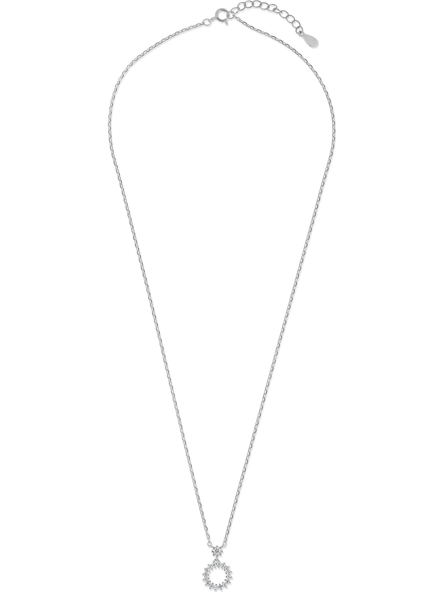 FAVS Silberkette FAVS Damen-Kette 925er Silber 17 Zirkonia günstig online kaufen