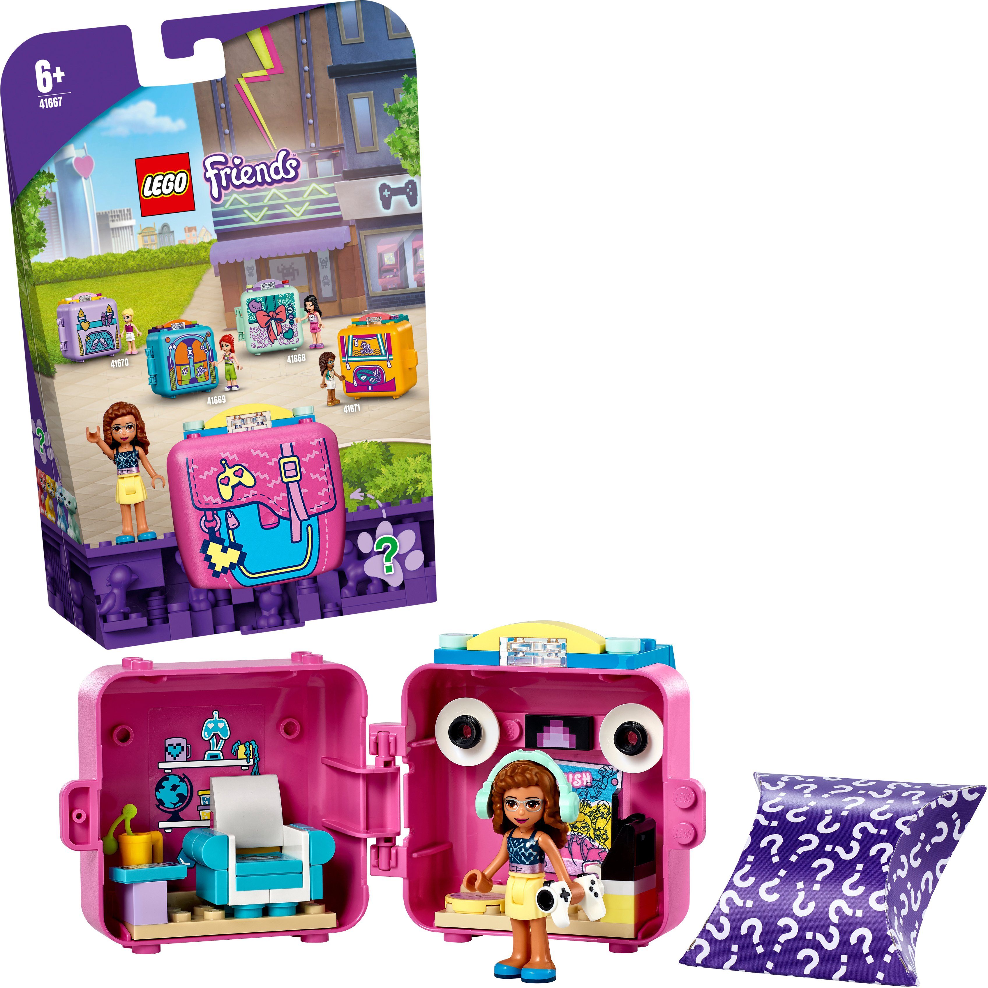 Image of LEGO® Konstruktionsspielsteine »Olivias Spiele-Würfel (41667), LEGO® Friends«, (64 St), Made in Europe
