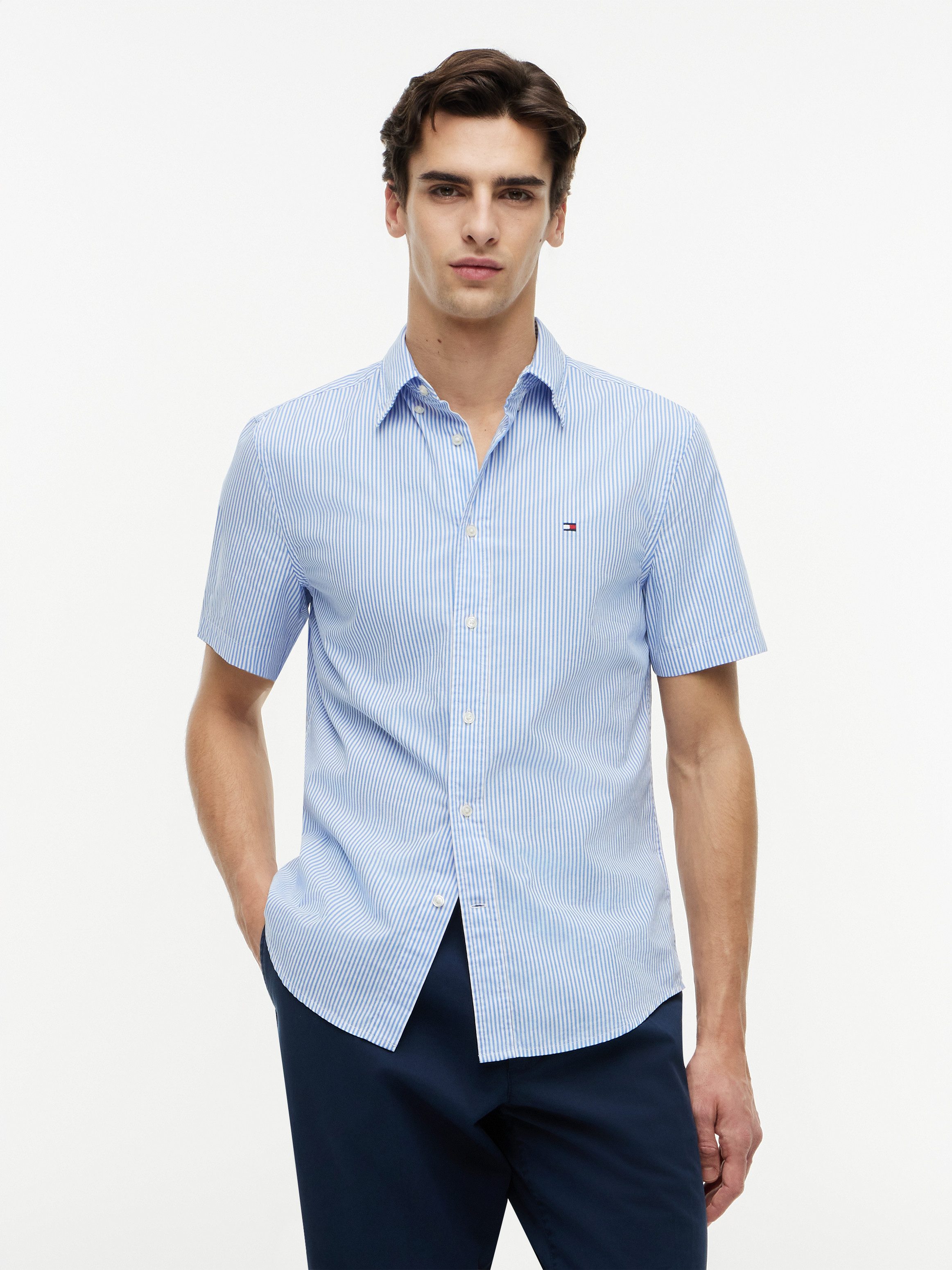 Tommy Hilfiger Kurzarmhemd FLEX POP CLASSIC STP S/S SHIRT