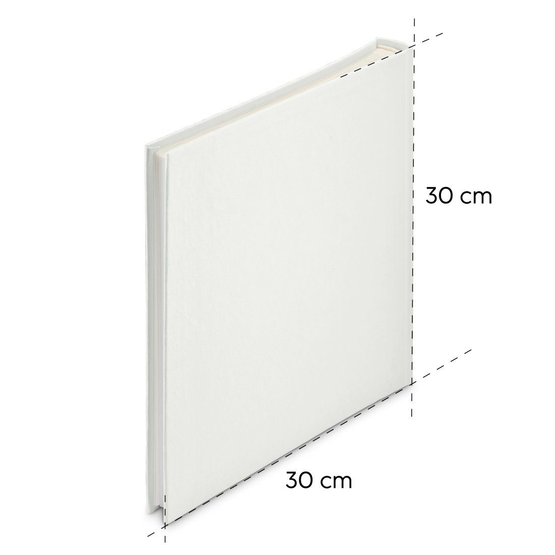 Hama Fotoalbum Fotoalbum Jumbo Album Bildformat 30x30 cm, 80 weiße Seiten, Bilderbuch, Zum Selber Einkleben, Selbstgestalten, elegantes Design