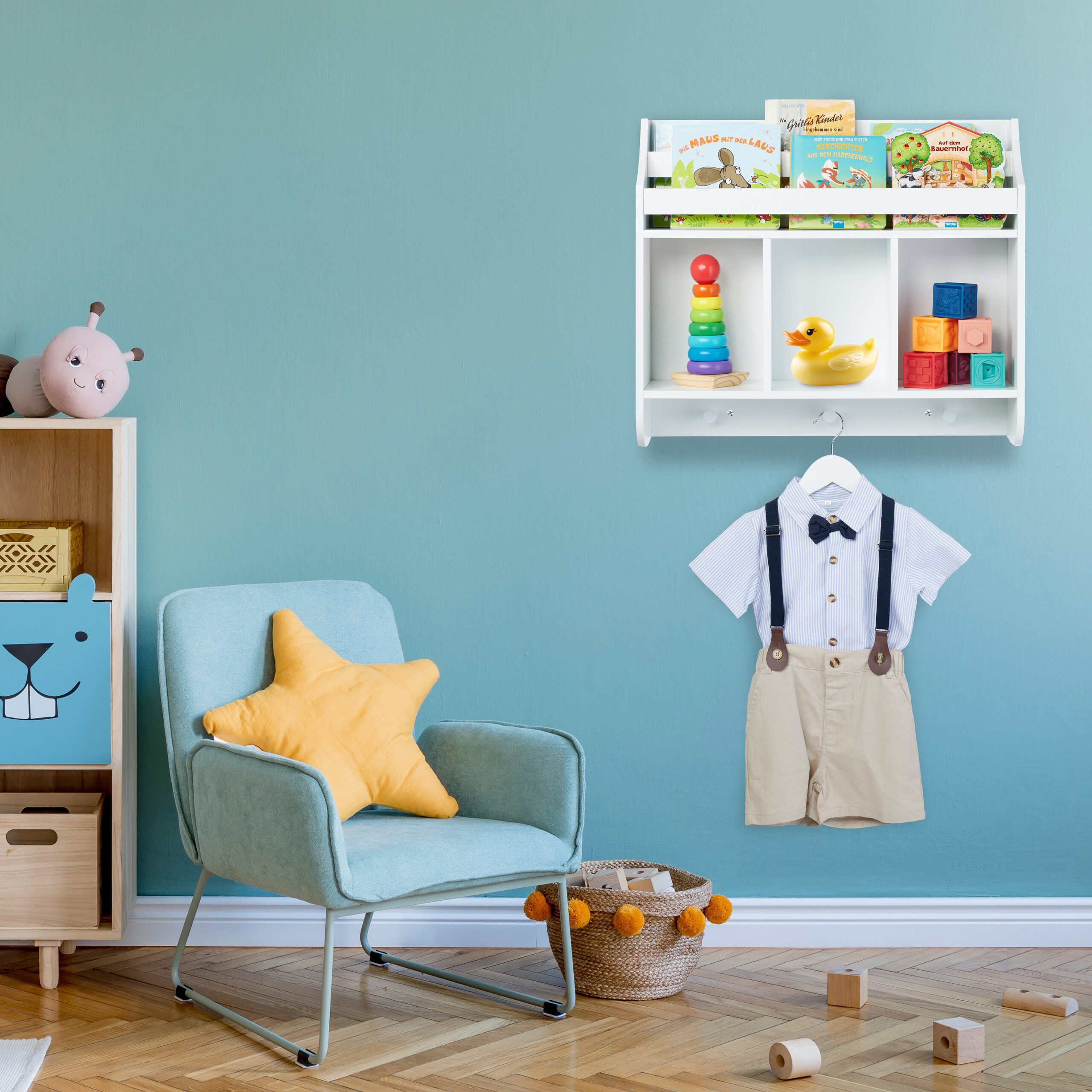 relaxdays Kinderregal mit 5 Fäch günstig online kaufen