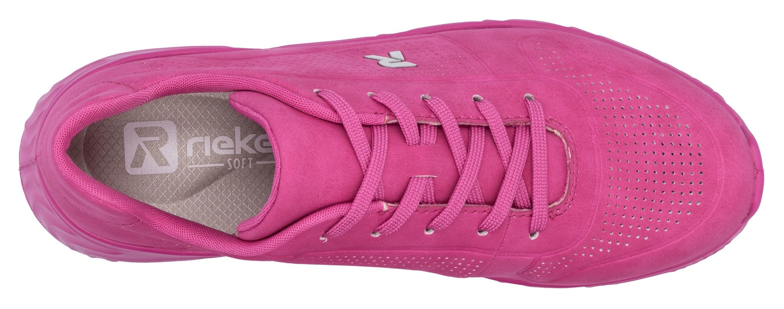 RIEKER Sport Dakota Keilsneaker, Schnürschuh, Halbschuh, Freizeitschuh in veganer Verarbeitung