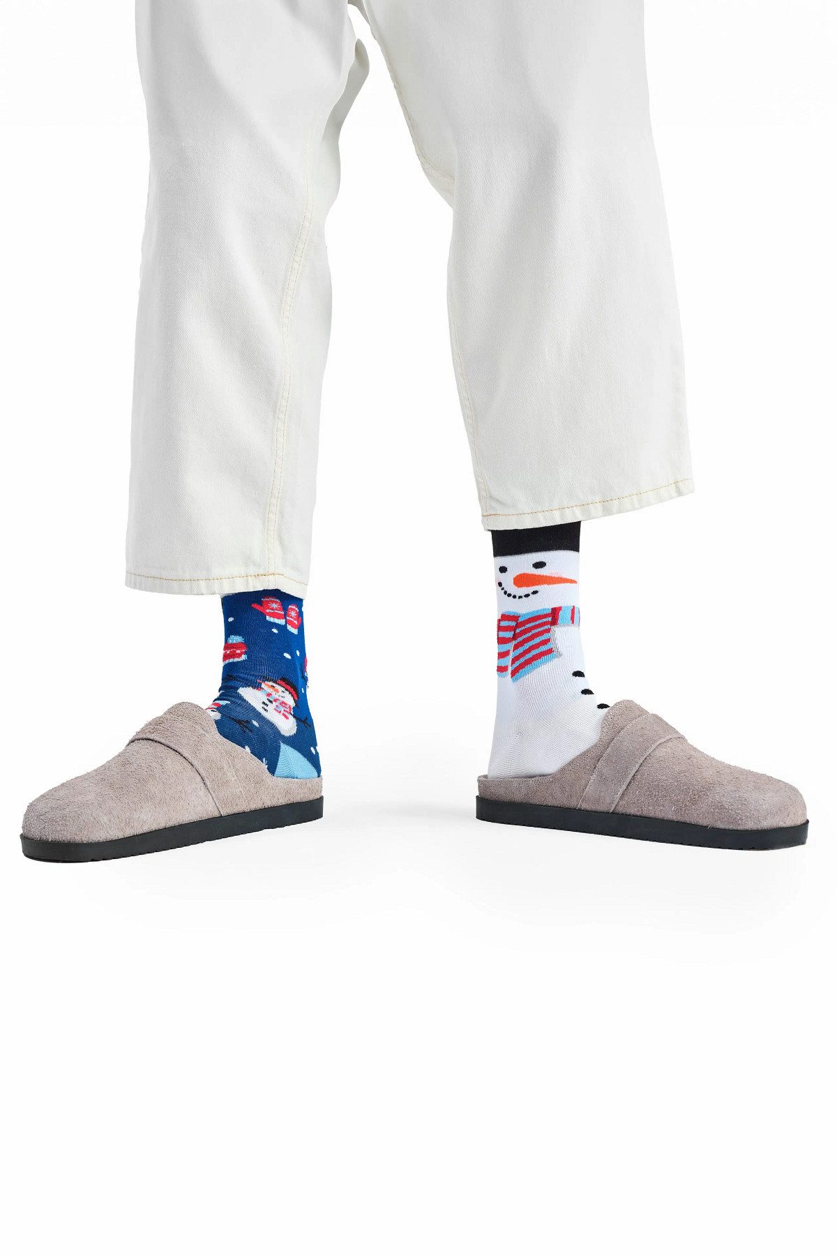 Many Mornings Freizeitsocken Many Mornings Socken Snowman (1 Paar, 1-Paar, günstig online kaufen