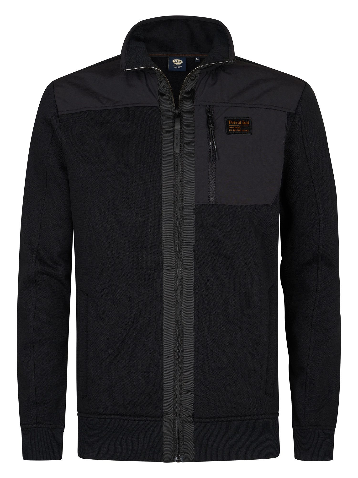 Sweatjacke - Zip Jacke Herren - Freizeitjacke mit Brusttasche - Herren Sweatjacke