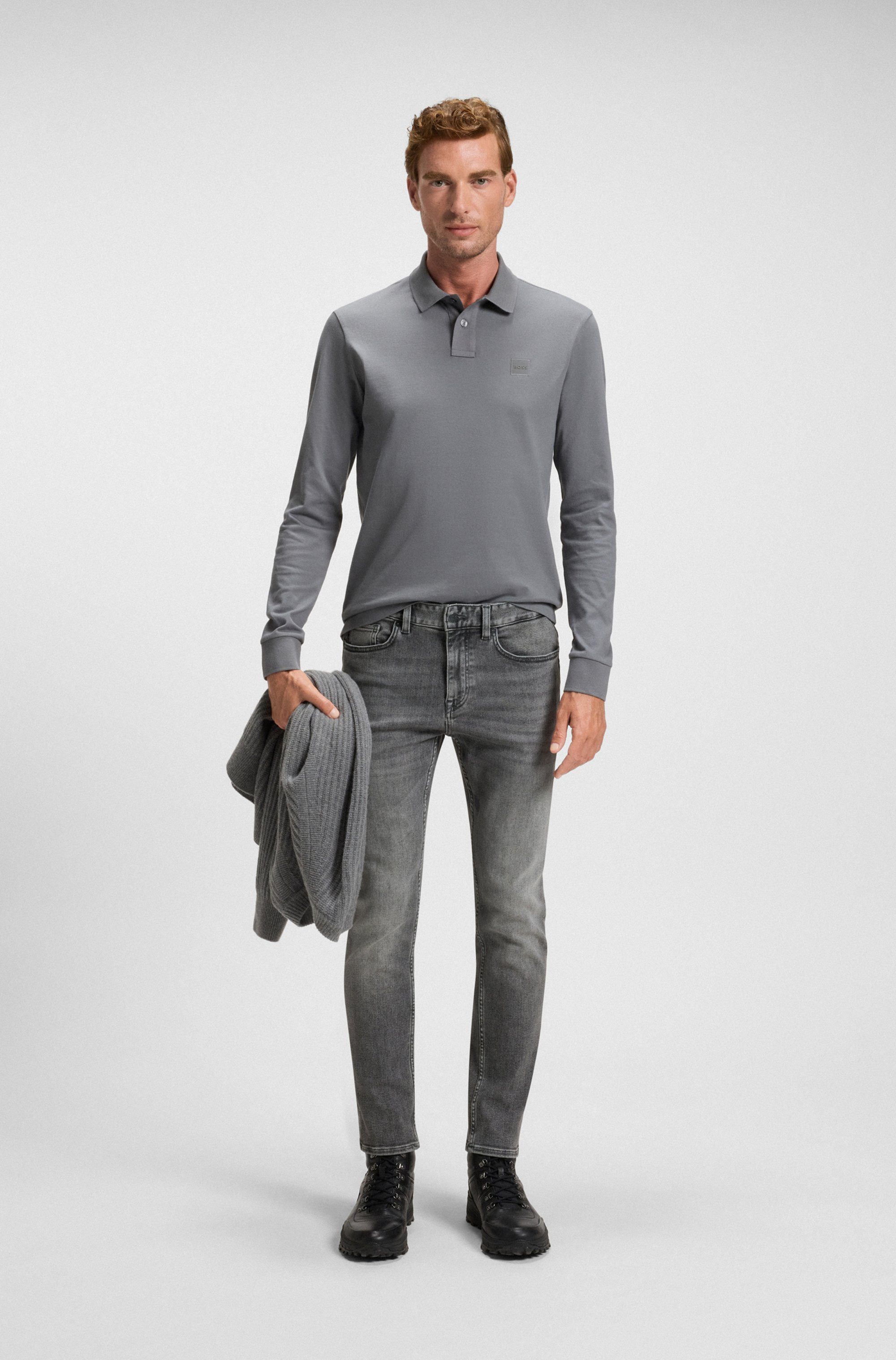 BOSS ORANGE Slim-fit-Jeans Delaware slim fit, mittlere Bundhöhe, schmaler Beinverlauf