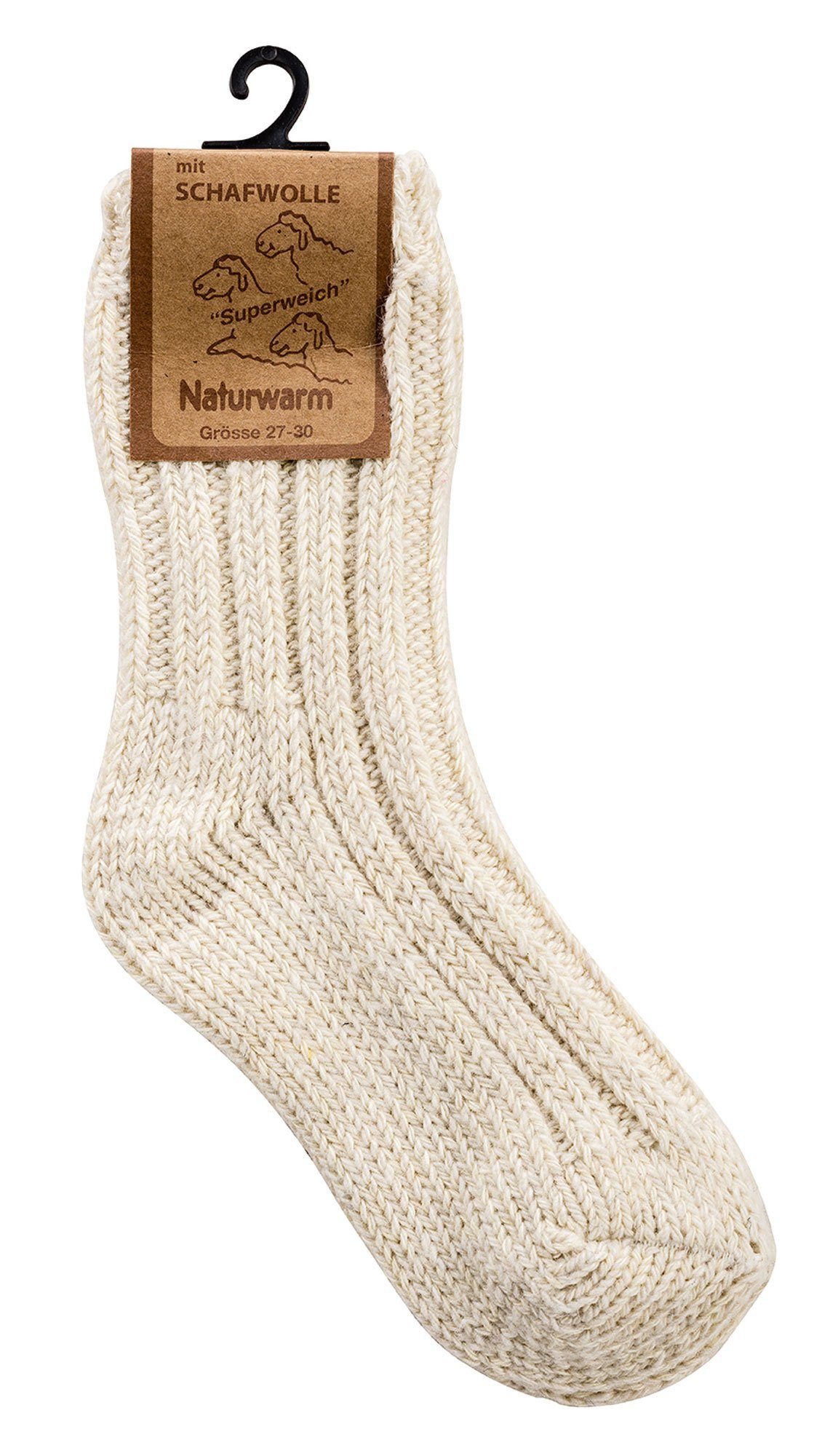 Wowerat Norwegersocken Baby Kinder Norwegersockchen mit Wolle schöne Farben (3 Paar)