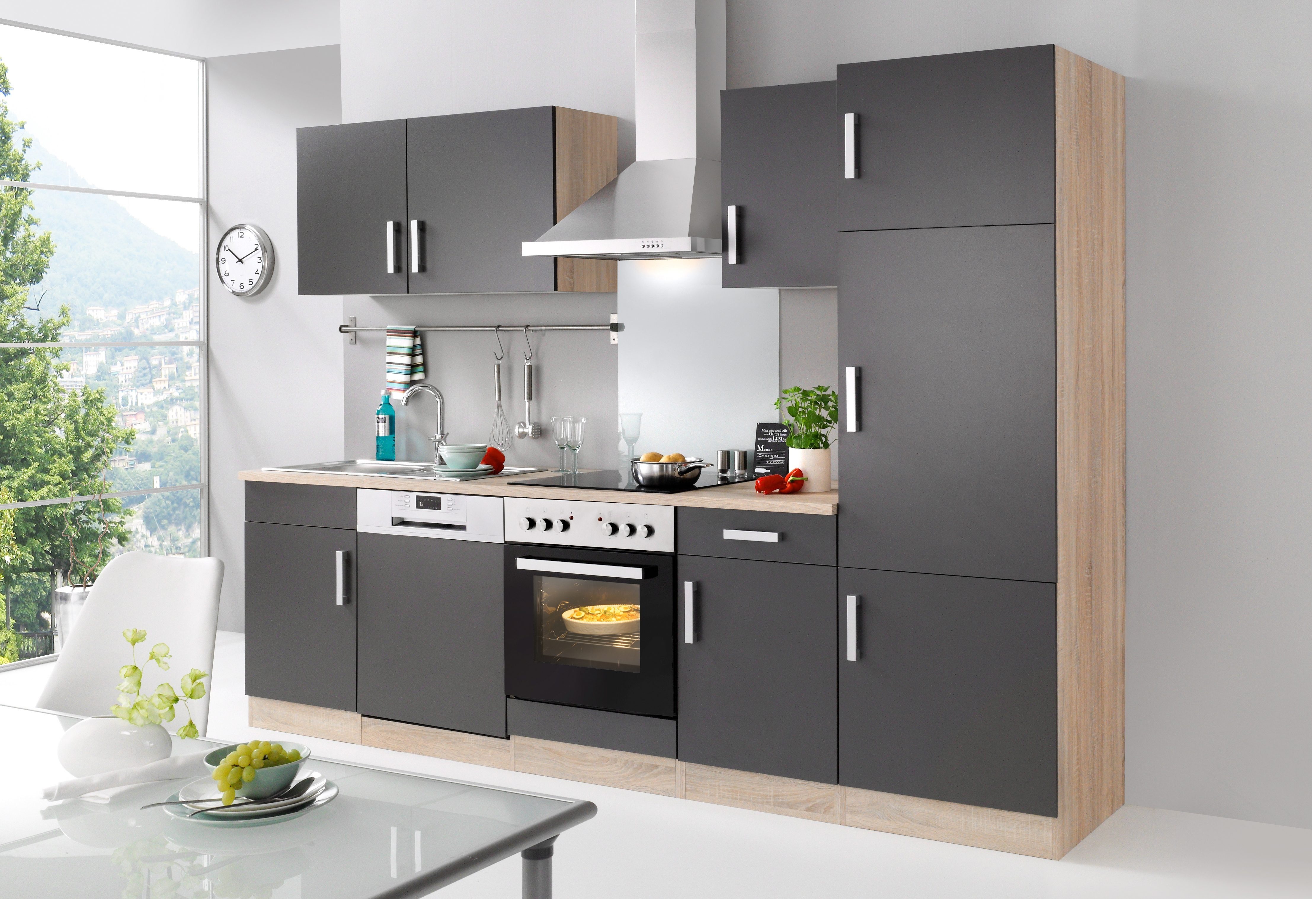 KOCHSTATION Küchenzeile KS-Toronto, Breite 280 cm, günstig online kaufen