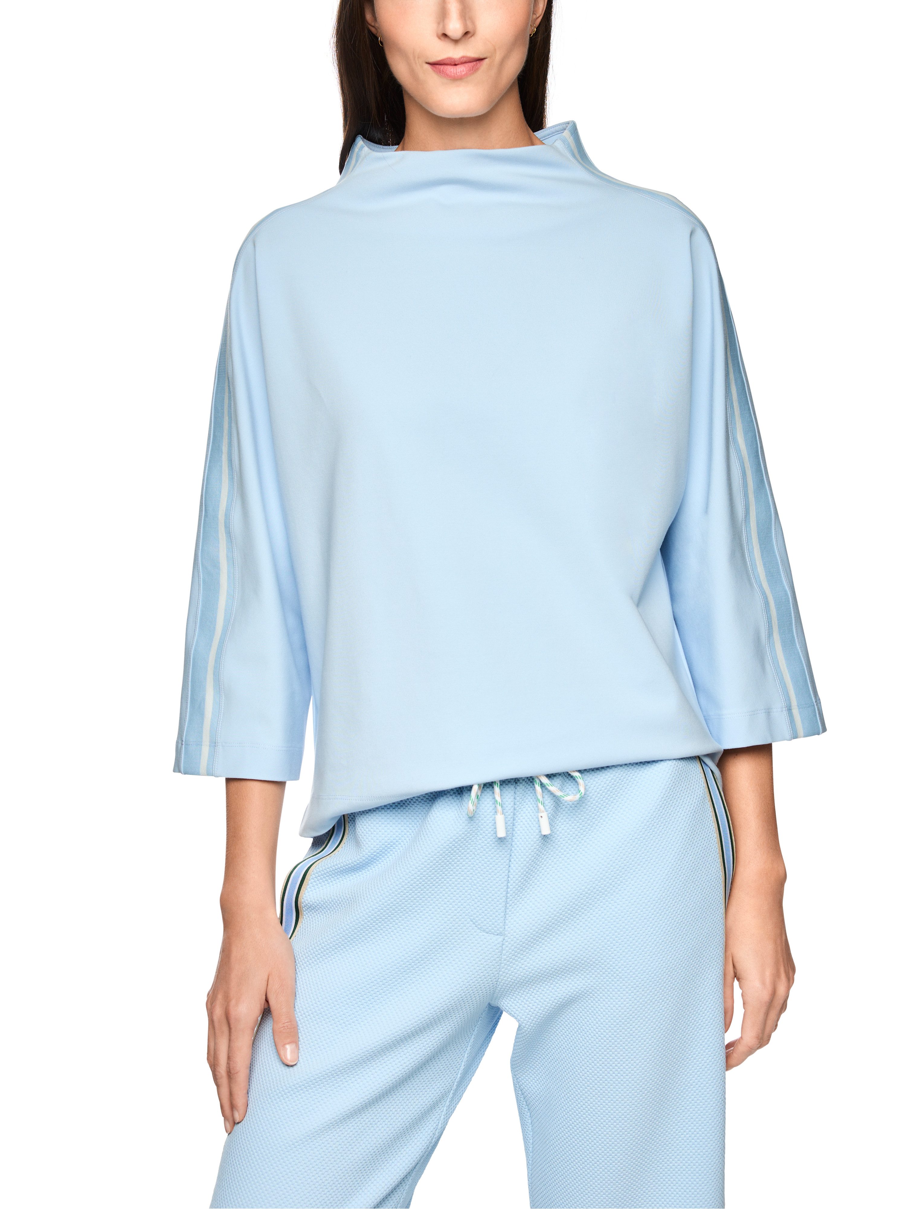 Marc Cain Sweatshirt City Vibing Premium Damenmode mit Stehkragen