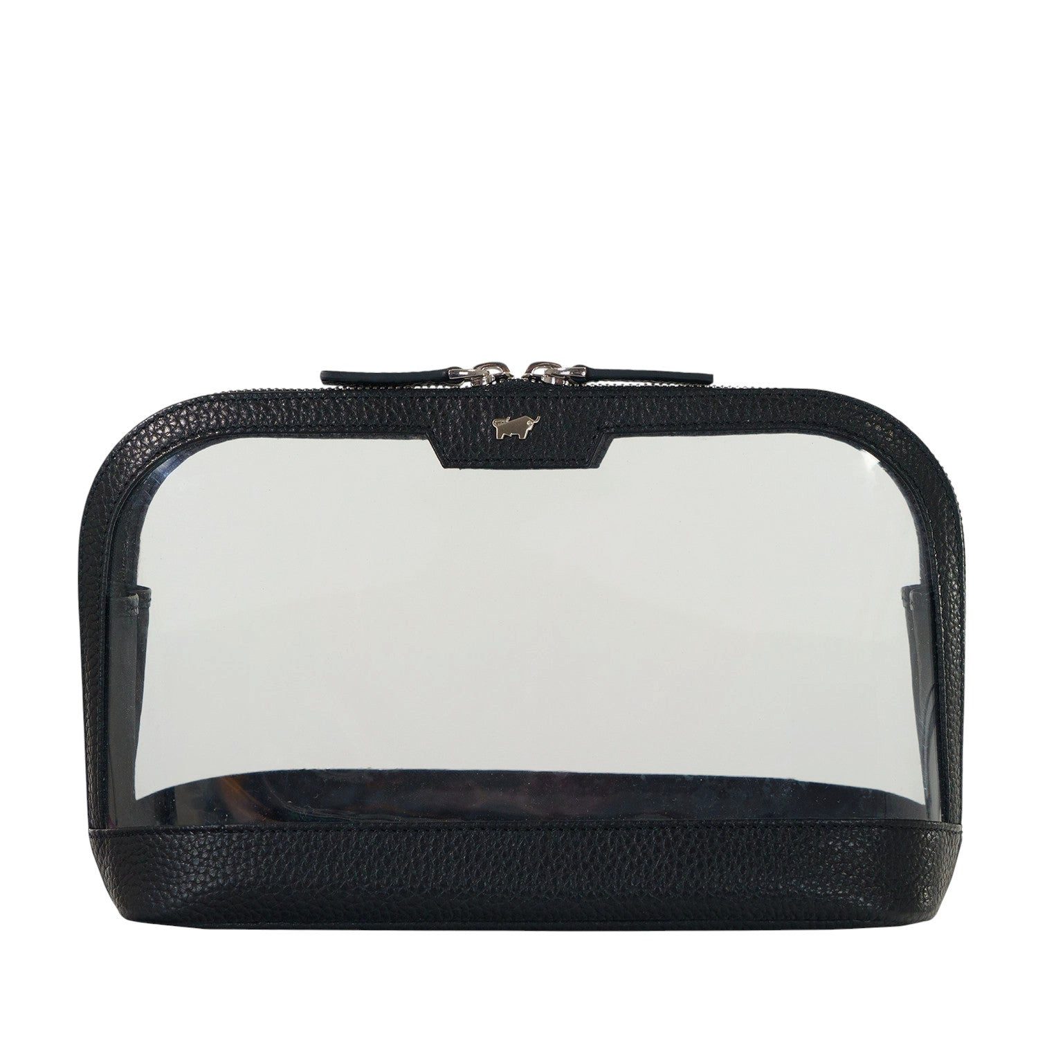 Braun Büffel Kulturbeutel Kosmetik Etui M schwarz