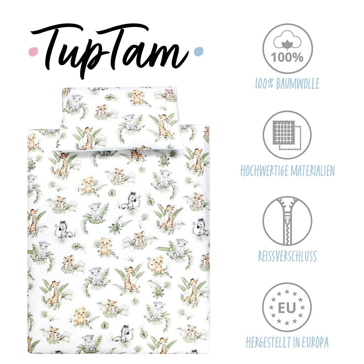 TupTam Babybettwäsche Kinder Bettwäsche Set Babybettwäsche Bettbezug Kissen günstig online kaufen