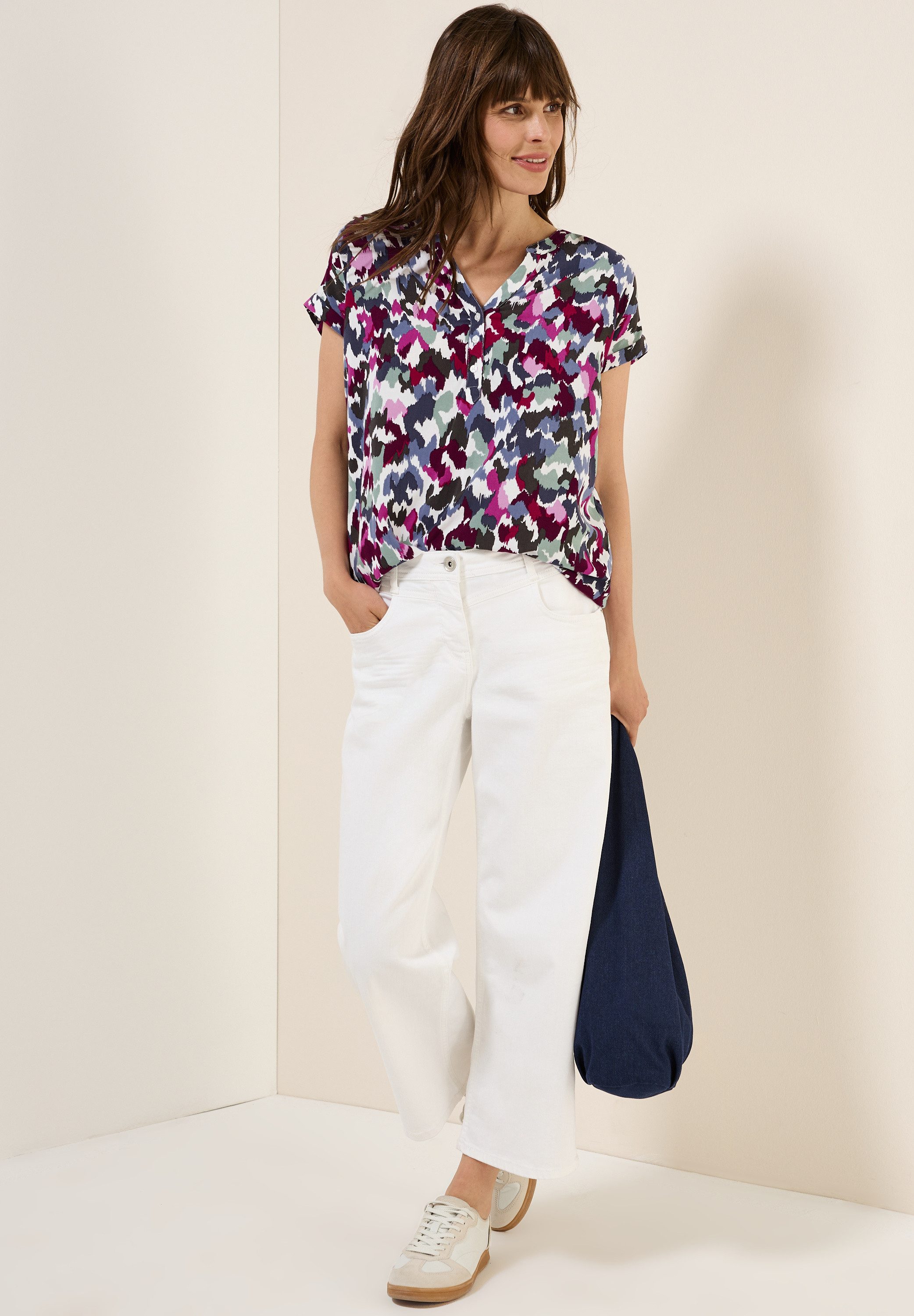 CECIL short-sleeved blouse with all-over print