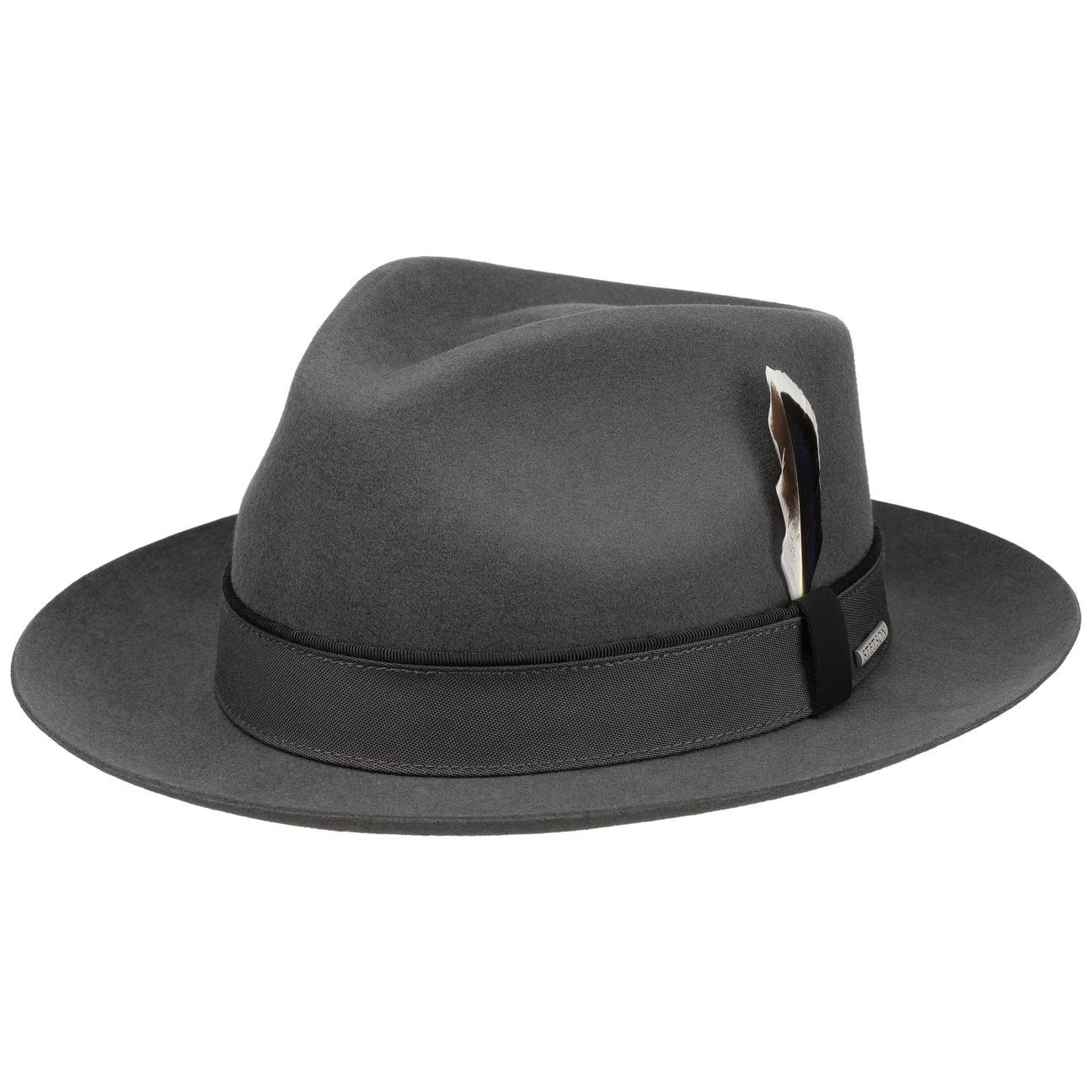 Stetson Filzhut (1-St) Wollfilzhut mit Lederband