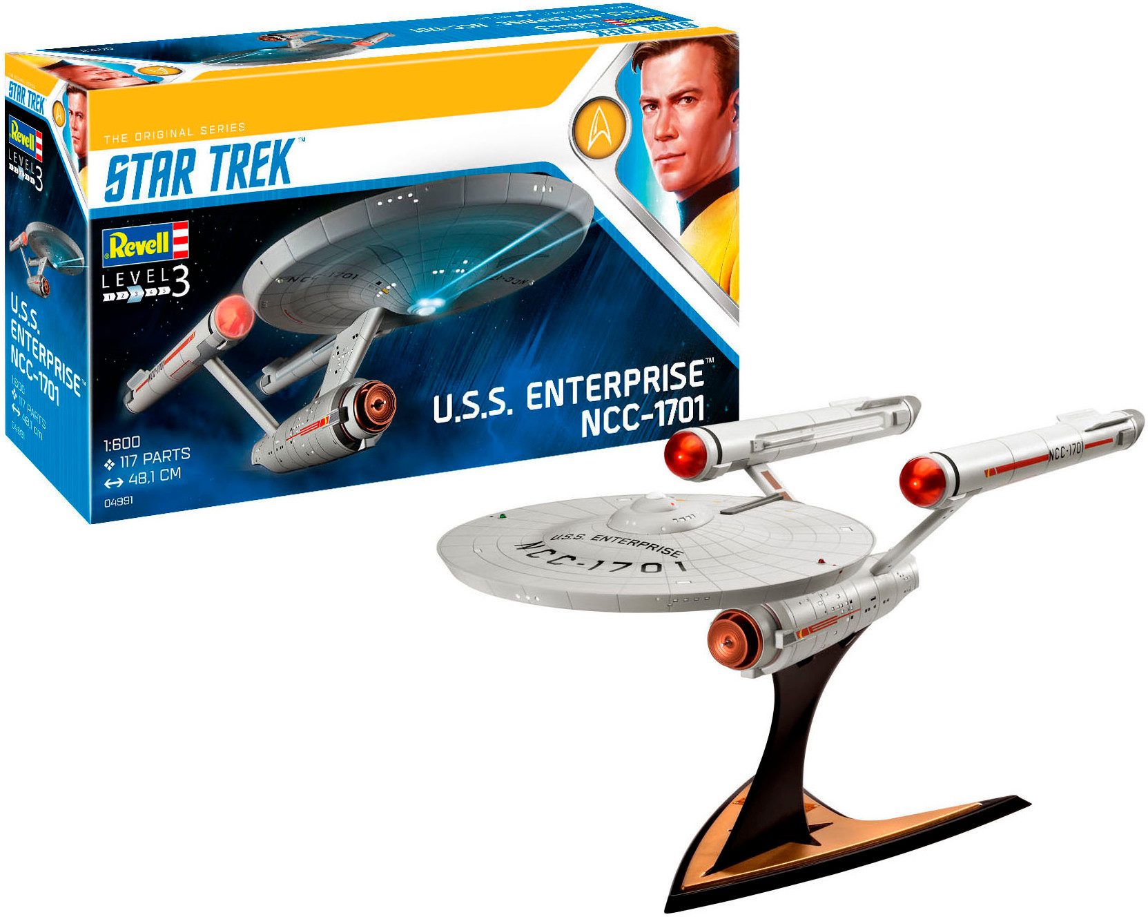 Revell® Modellbausatz U.S.S. Enterprise NCC-1701 (TOS), Star Trek, Made in Europe