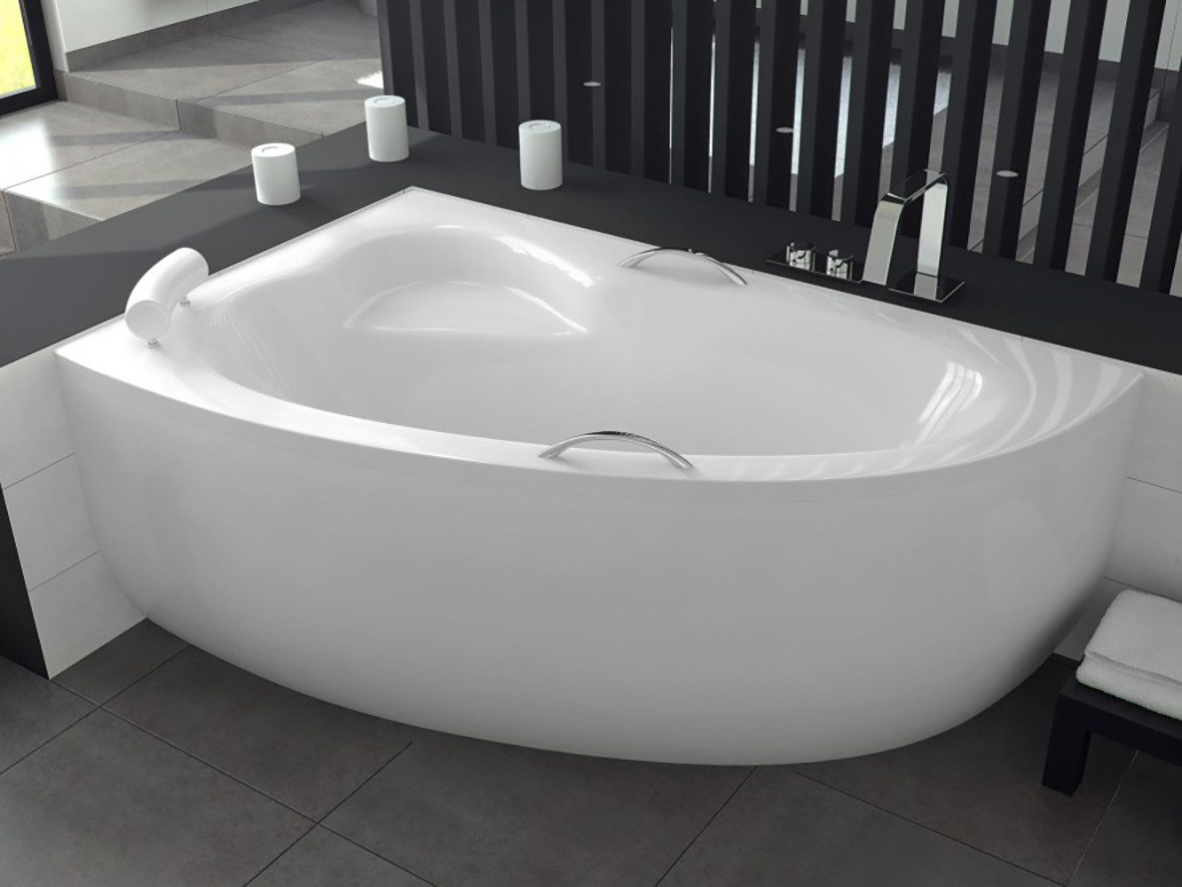 KOLMAN Badewanne Eckbadewanne Natalia 150x100, (Links/Rechts), günstig online kaufen