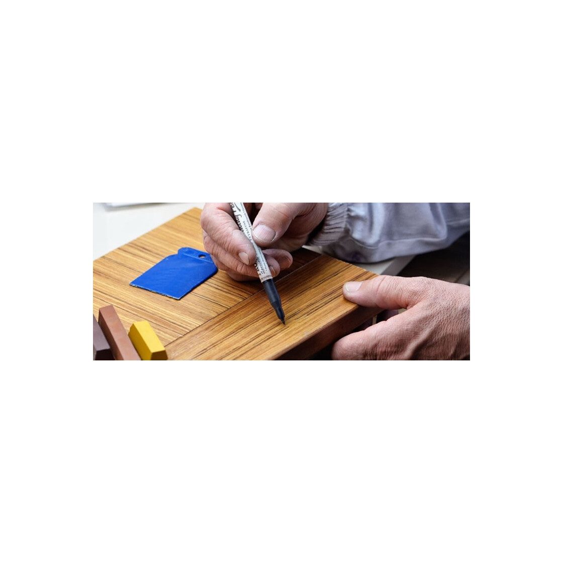 BORMA Spachtelmasse Profi Hartwachsstange 20g, Farblich mischbar für originalgetreue Reparaturen von Holz. – Bild 4 von 5