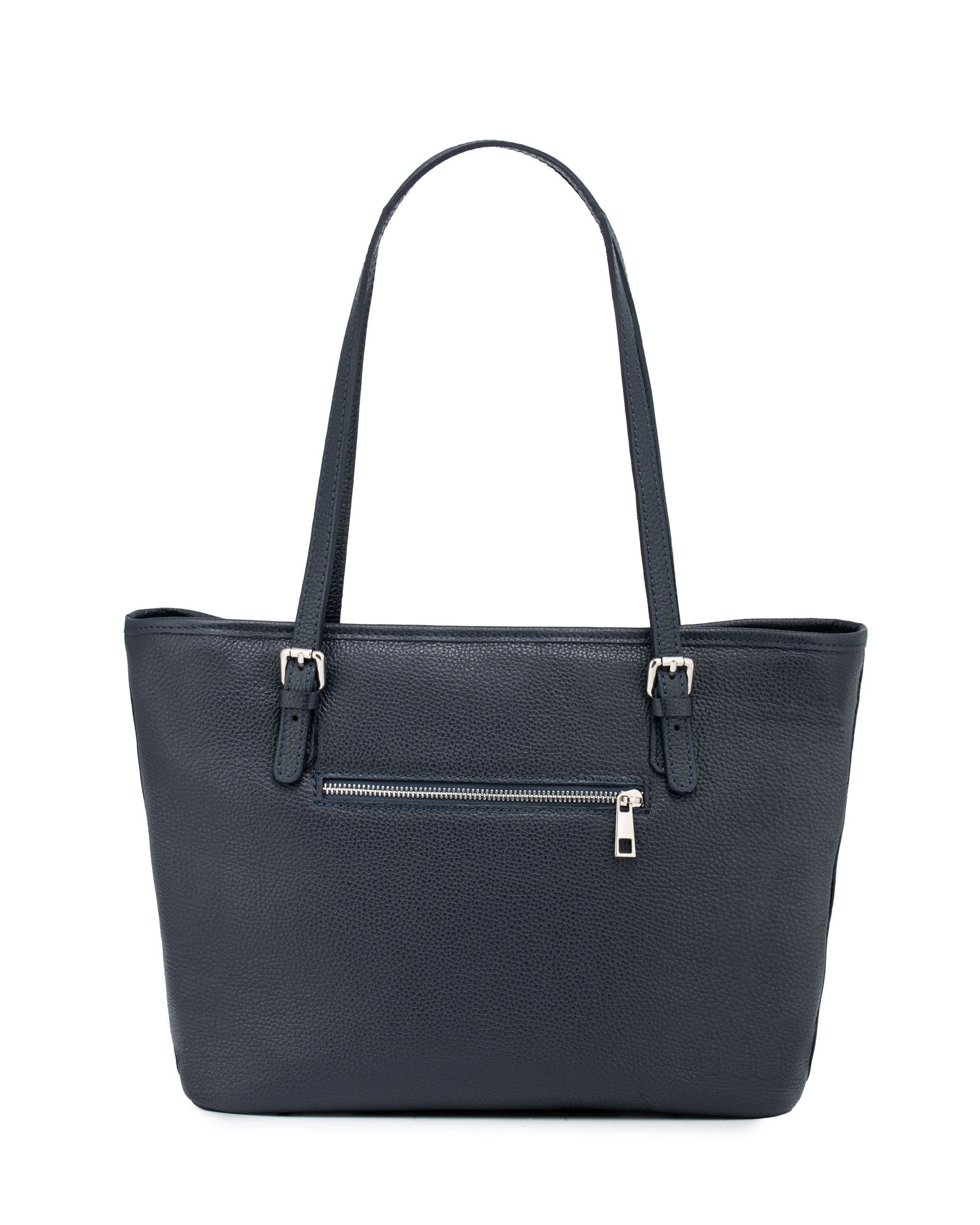 Caspar Schultertasche Leder Tote Bag Damen Shopper Tasche - PREMIUM LINE - Modell No.867, elegant, robust & unempfindlich - 100% Echtleder - Handmade in Italy