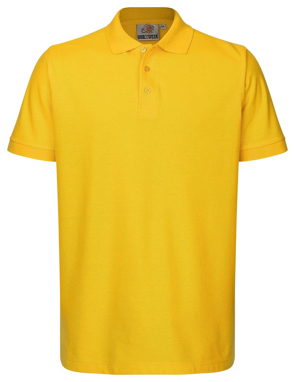WORXWEAR Poloshirt mit strapazierfähiges < 5% Gelb, Einlaufwert Rot Poloshirt 3er-Pack) (Spar-Set, Herren Rosa