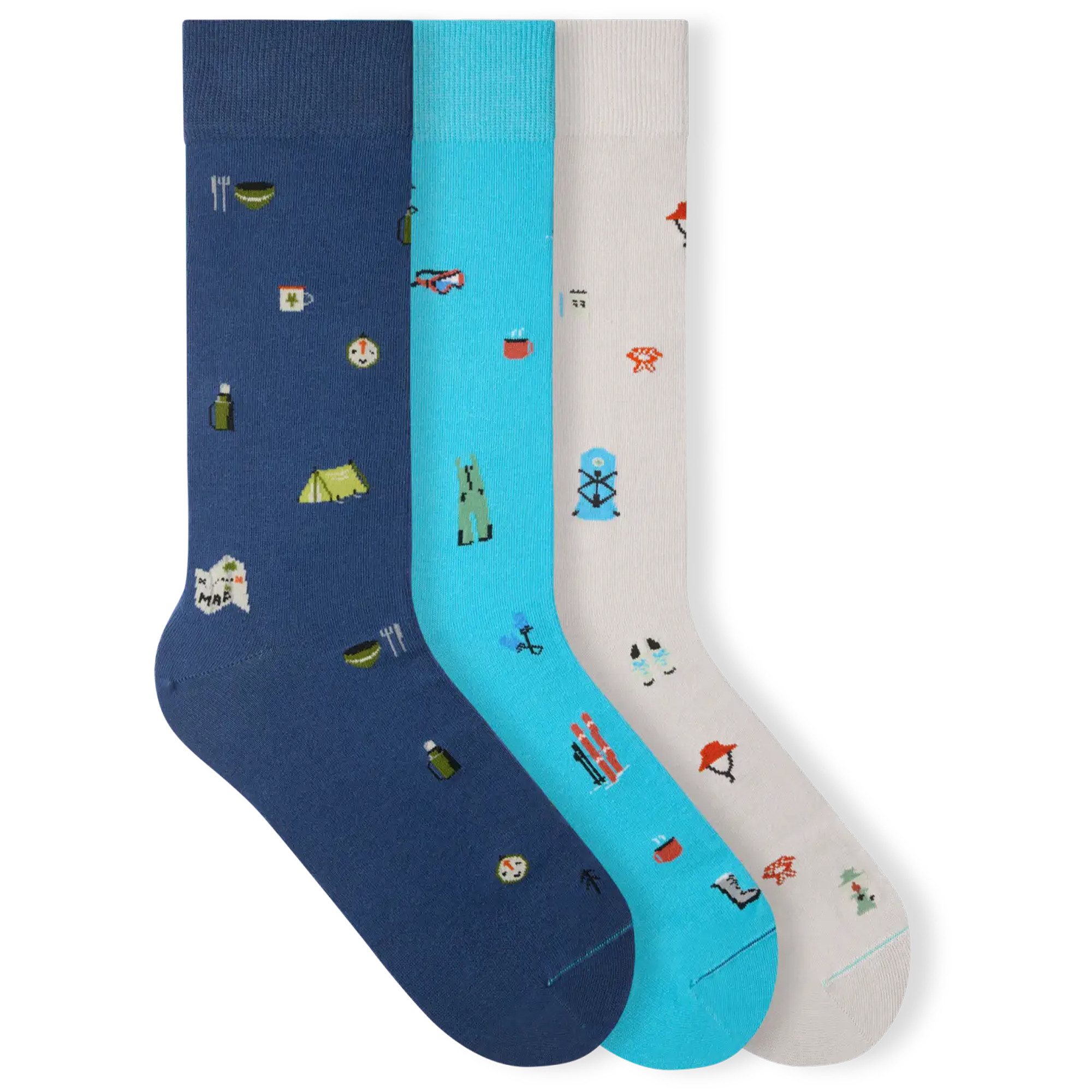 von Jungfeld Socken Signature Icons SET Baumwoll-Mischung 35-46 Unisex (3-P günstig online kaufen