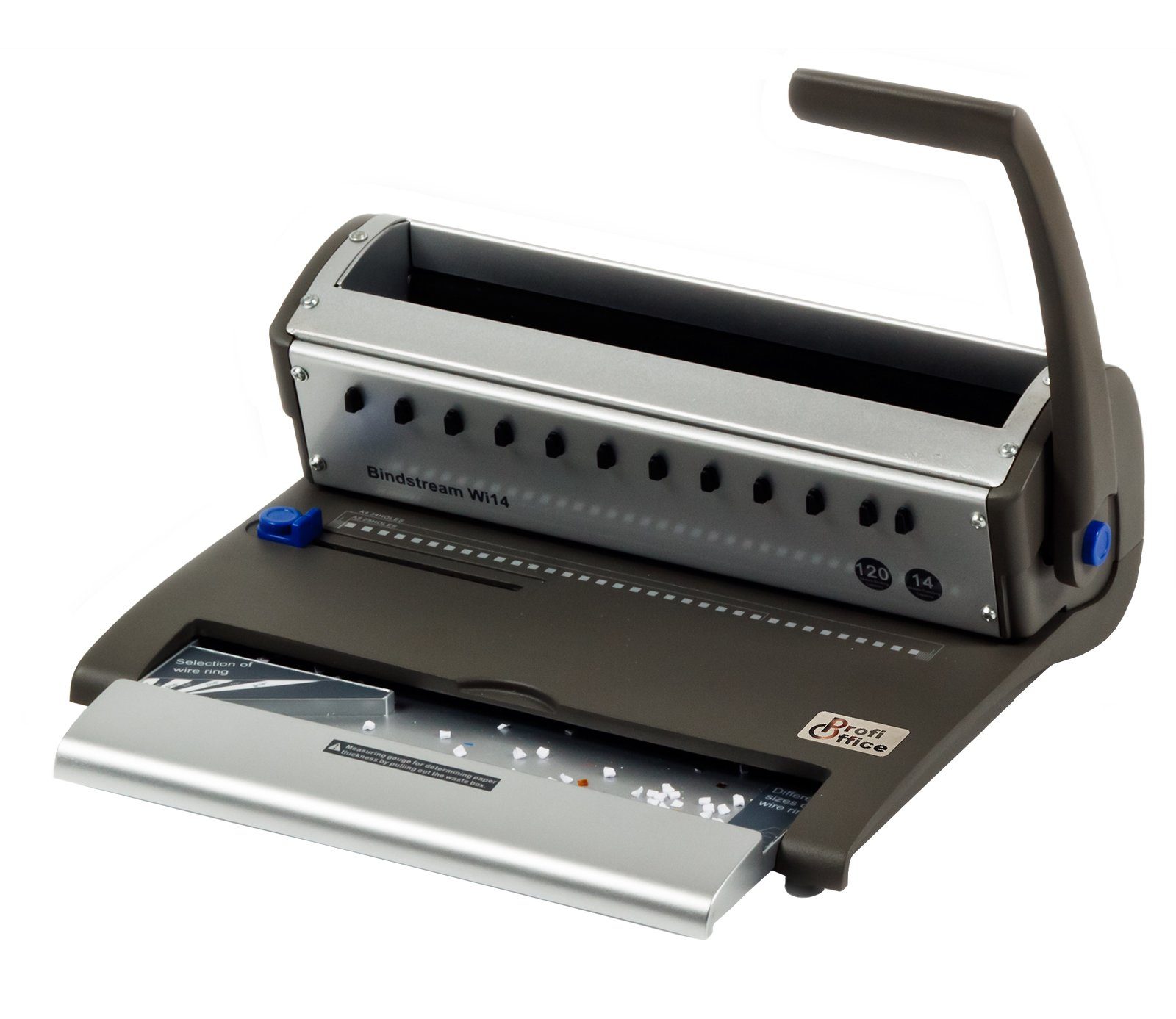 ProfiOffice Drahtbindegerät ProfiOffice Bindegerät Bindstream WI 14, Magnetische Arretierung