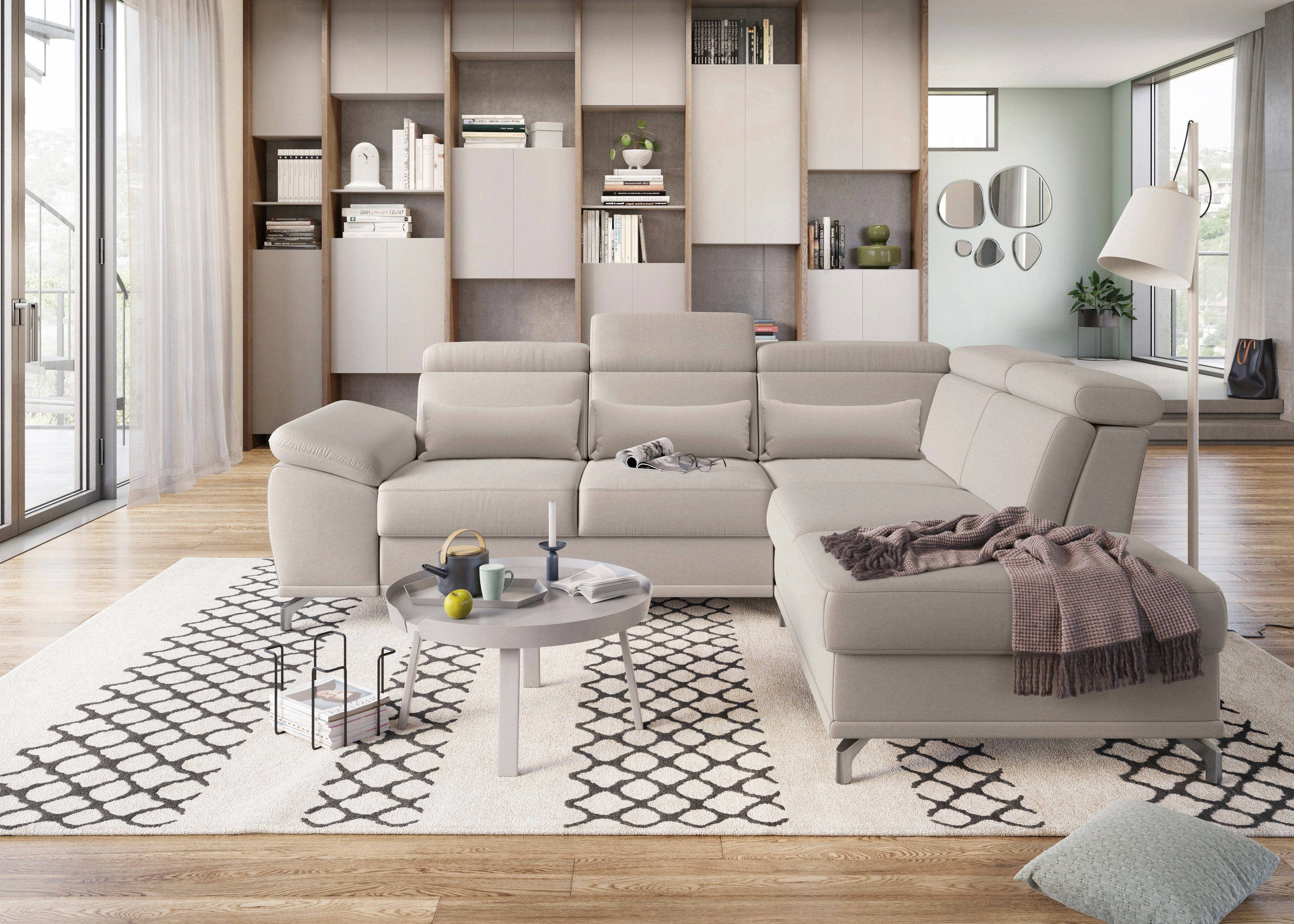 sit&more Ecksofa Cabrio L-Form, mit Sitztiefenverstellung, günstig online kaufen