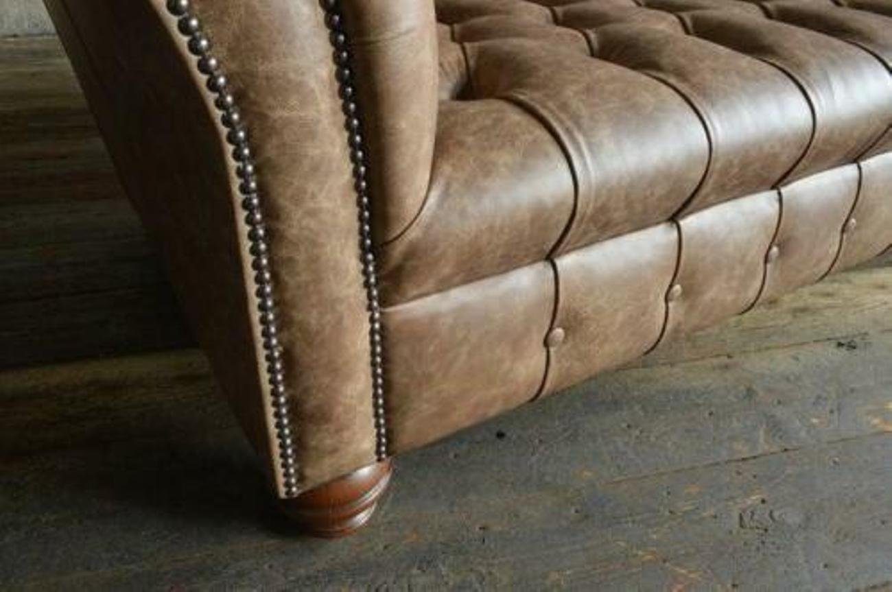 3-Sitzer Sofa Braune XXL Designer Sitzer Polster Couch JVmoebel Sofas 3
