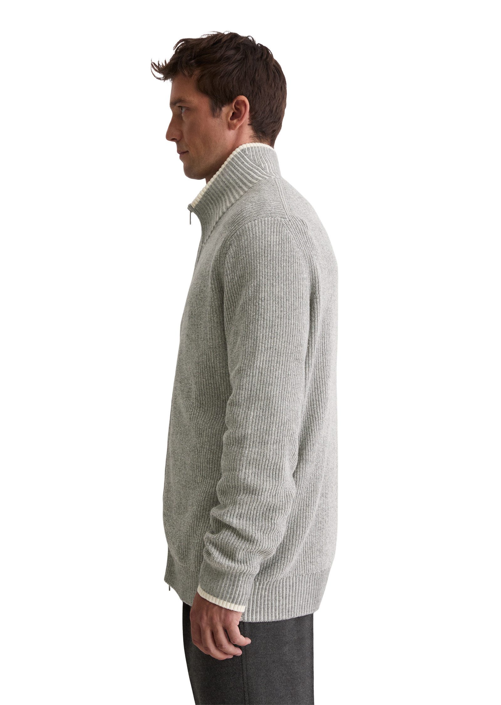 Marc O'Polo Cardigan aus weichem Baumwoll-Schurwoll-Mix günstig online kaufen