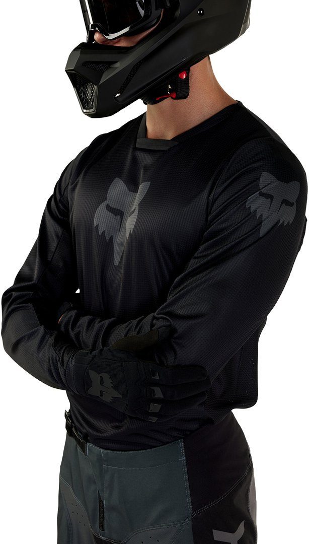 Fox Racing Motocross-Shirt 180 Blackout 2023 Motocross Jersey Atmungsaktiv