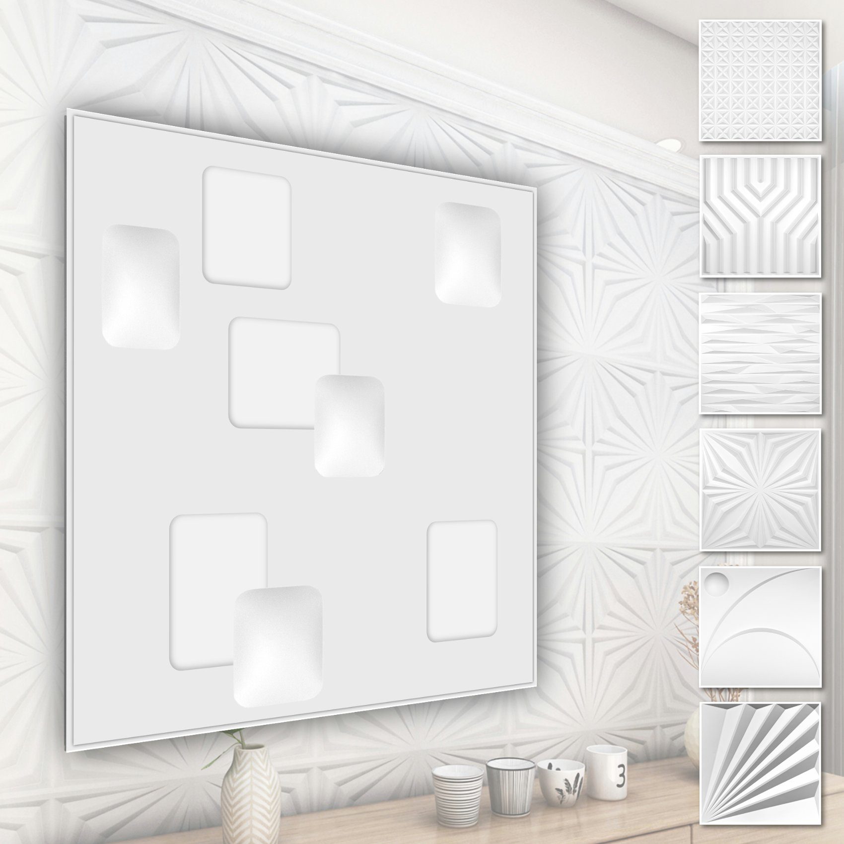 Hexim Wanddekoobjekt HD009 (PVC Kunststoff - günstig online kaufen