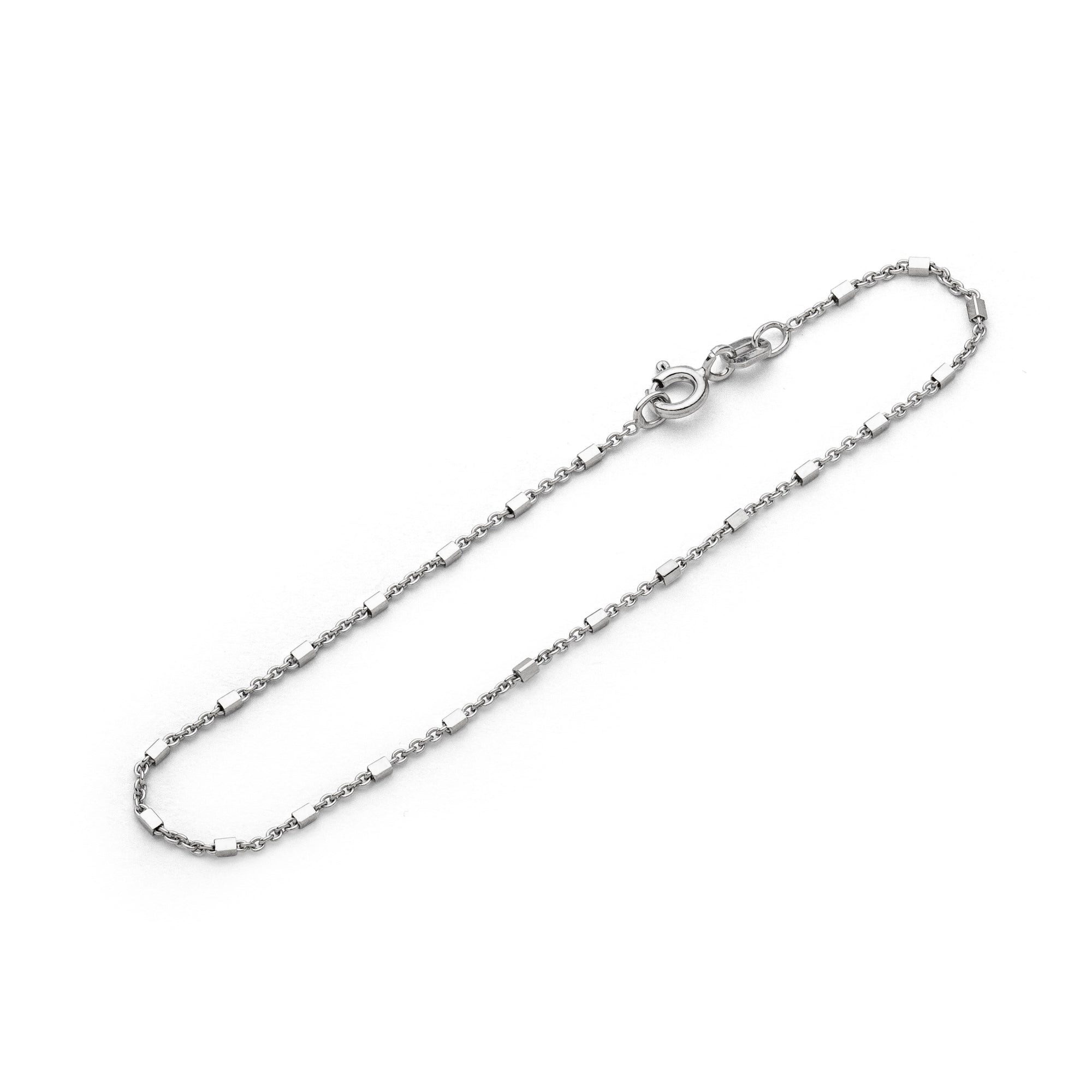 DUR Armband DUR Schmuck: Armband "Fantasie" 1,2 mm, rhodiniert, A1879