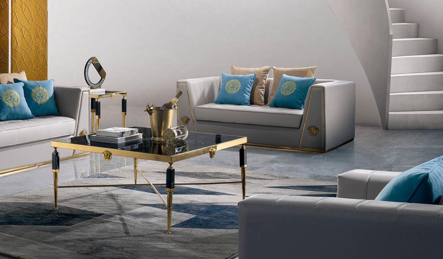 Couch Luxus, 32 Polster Sofa Sofa Made mit Europe in Sofagarnitur Couchtisch Sitzer JVmoebel