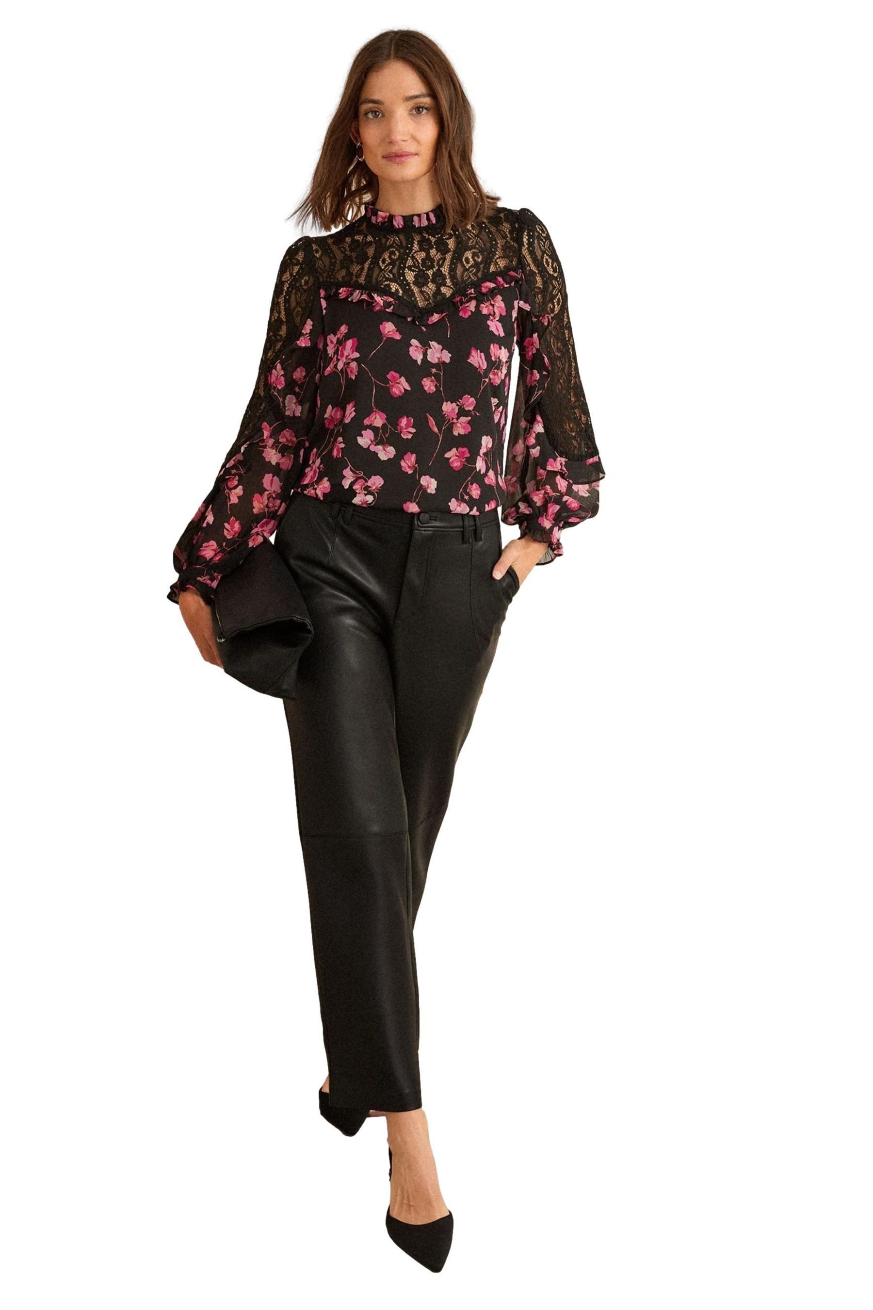 Love & Roses Langarmbluse Love & Roses Langärmelige Bluse mit Stickerei (1- günstig online kaufen