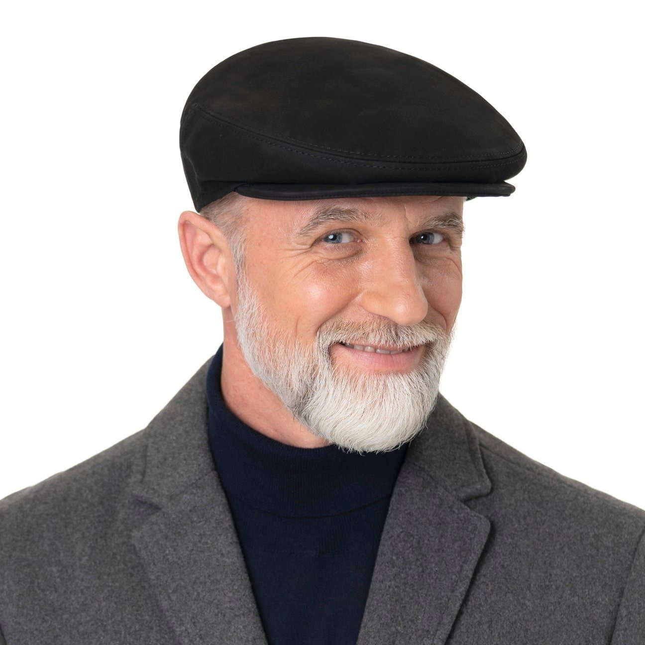 Lierys Flat Cap (1-St) Flatcap mit Schirm, Made in Italy