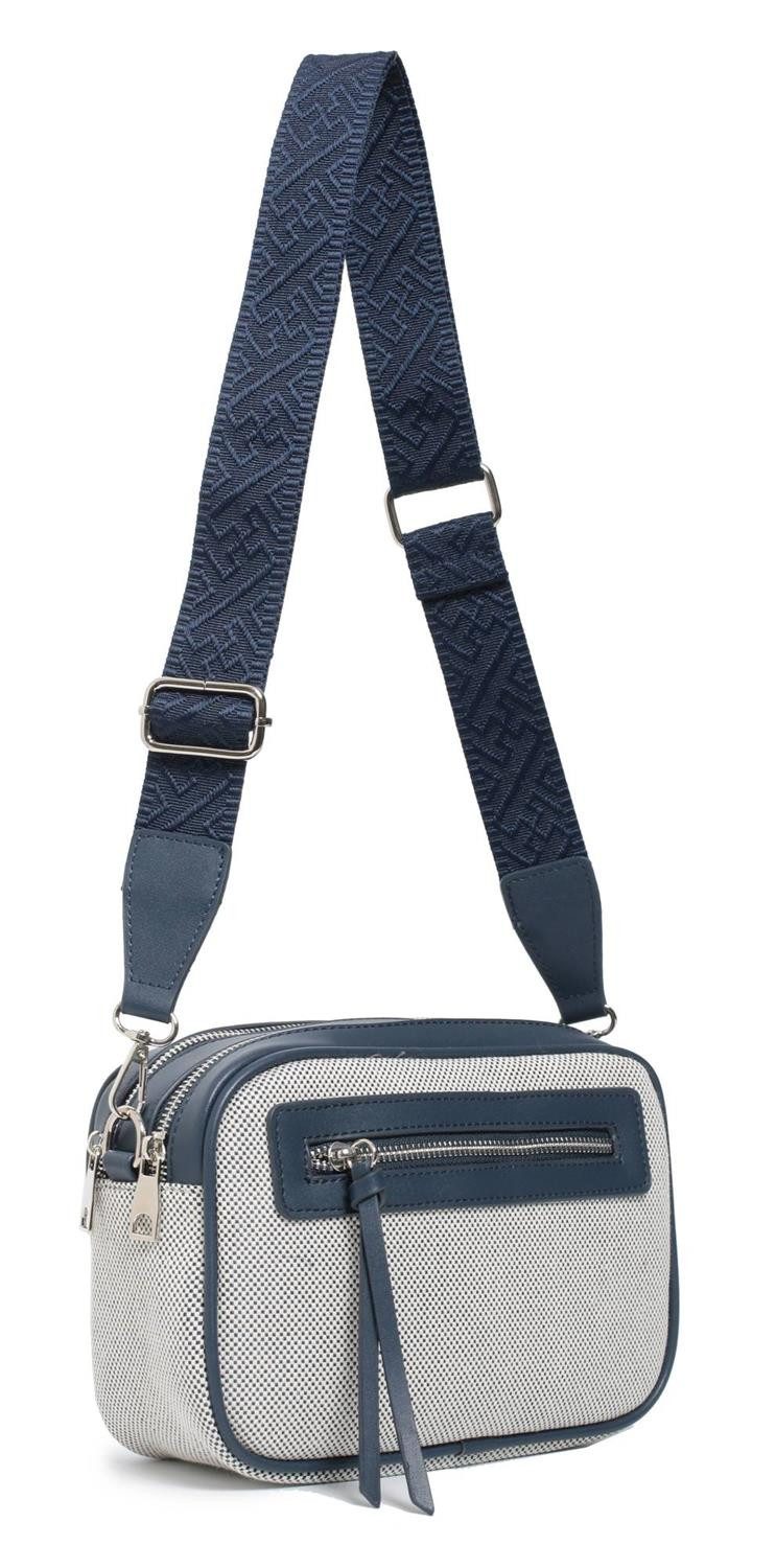 Schultertasche Damen Tasche Crossbody Canvas Umhängetasche Brusttasche Leder Optik