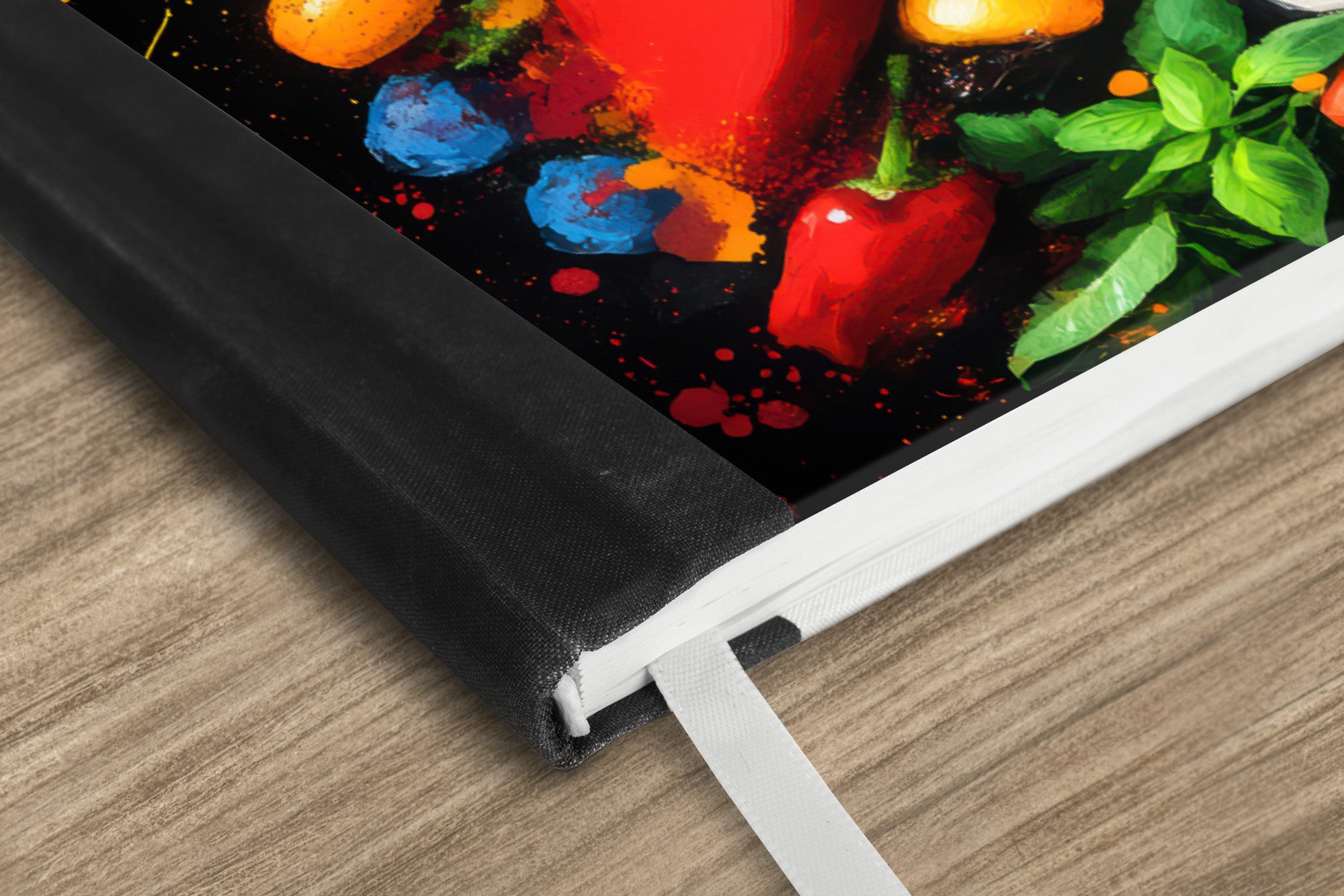 Thumbnail - MuchoWow Notizbuch Gemüse - Graffiti - Farbenfroh - Kochen - Abstrakt, Notebook, Notizblock a5, Tagebuch, Journal Linier...