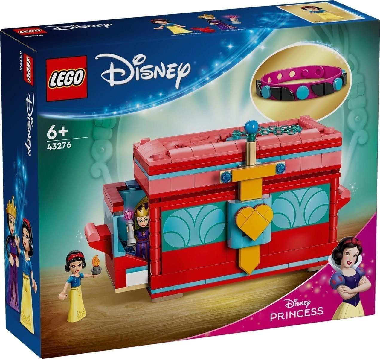 LEGO® LEGO® Disney™ 43276 Schneewittchens Schmuckkassette Konstruktionsspielsteine, (358 St)