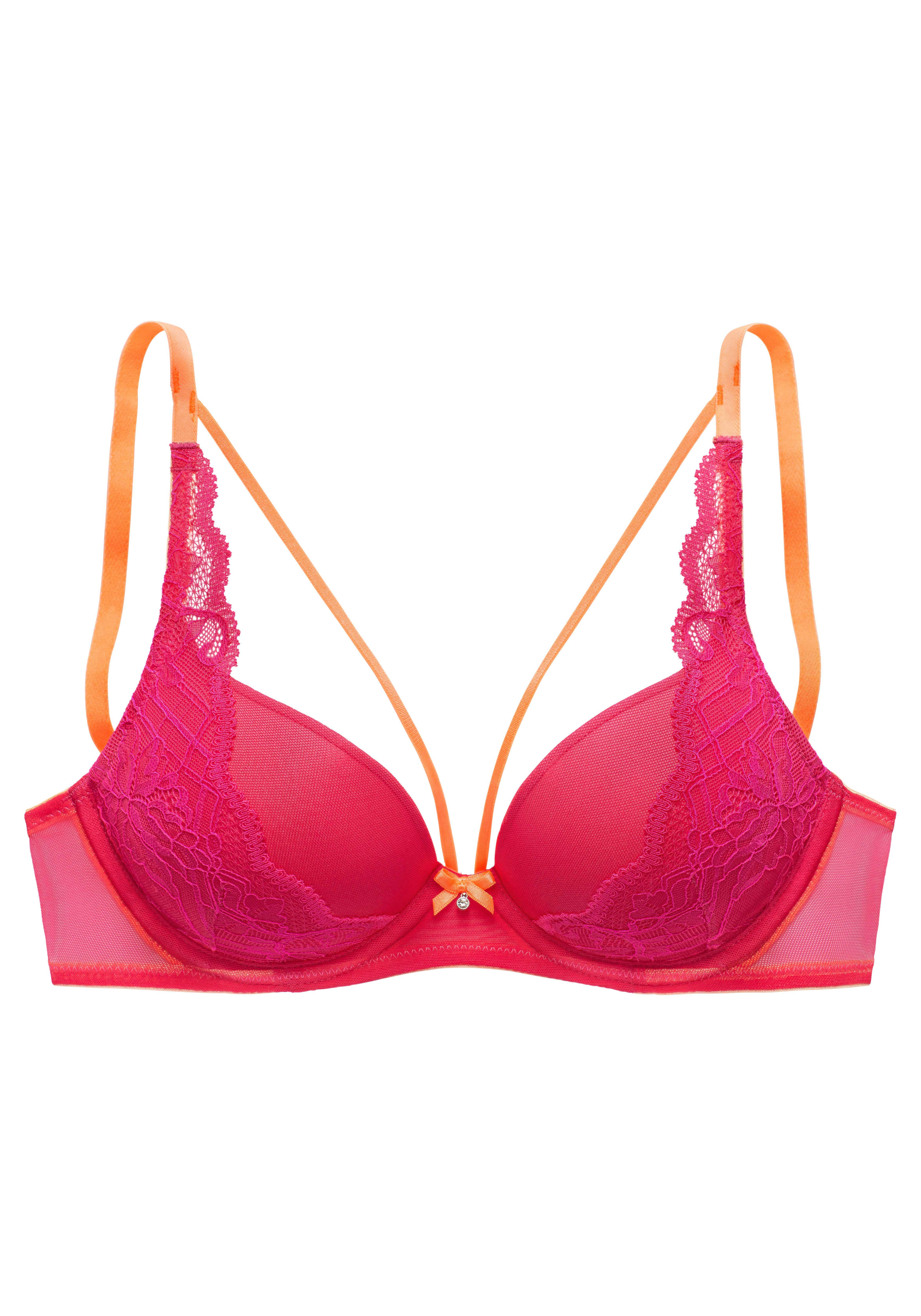 Vivance by Lascana Push-up-BH mit Bügel mit dekorativen, elastischen Zierbändern, sexy Dessous – Bild 2 von 4