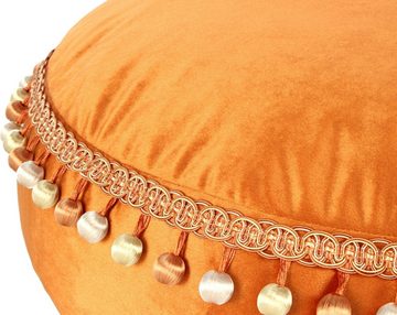 Kayoom Sitzhocker Pouf Taj Mahal 425 (1 St), samtweich, farbig, modern, orientalisches Design