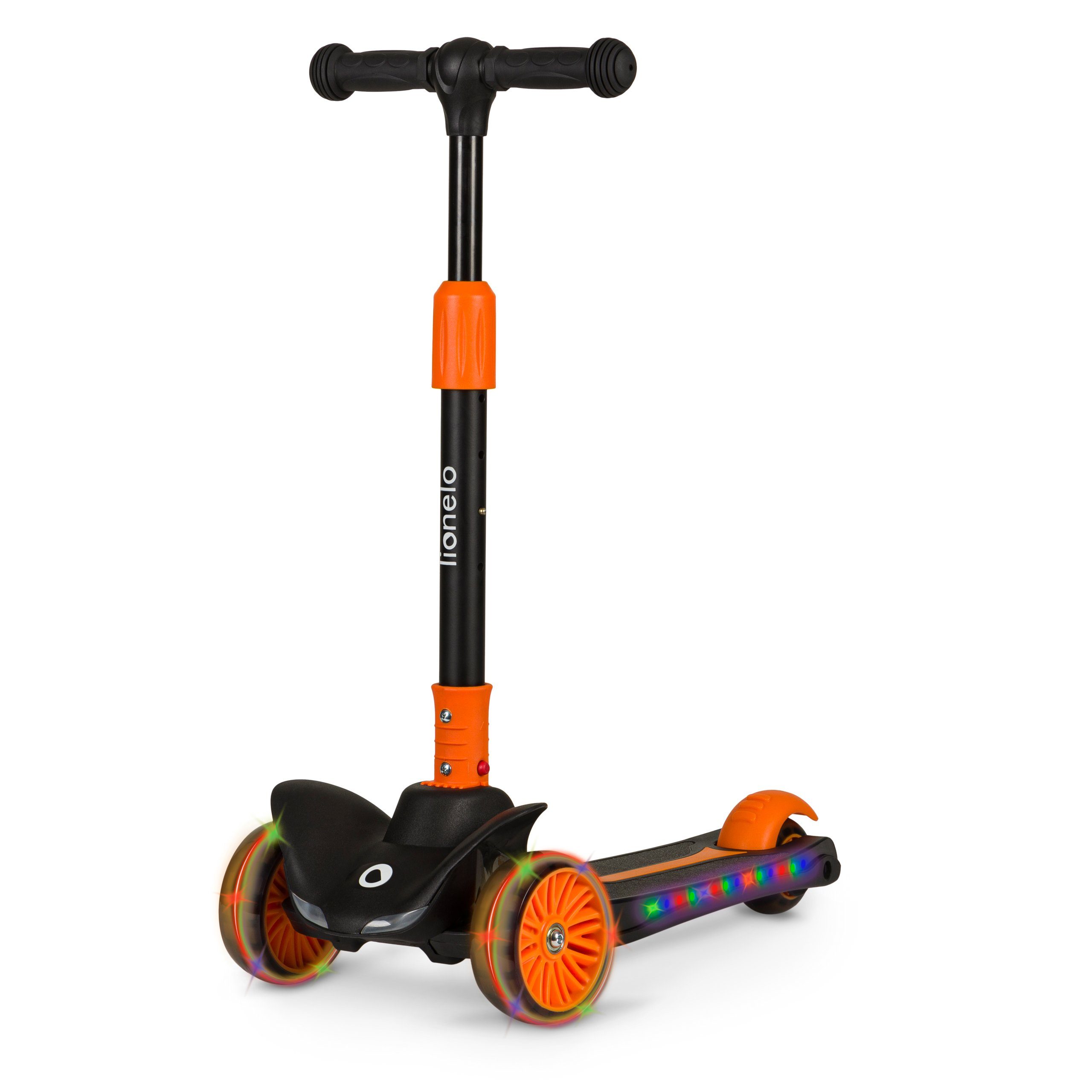 lionelo Dreiradscooter TIMMY, (Set, Set), Hohe Tragkraft: 50 kg / LED-Rad- und Rahmenbeleuchtung