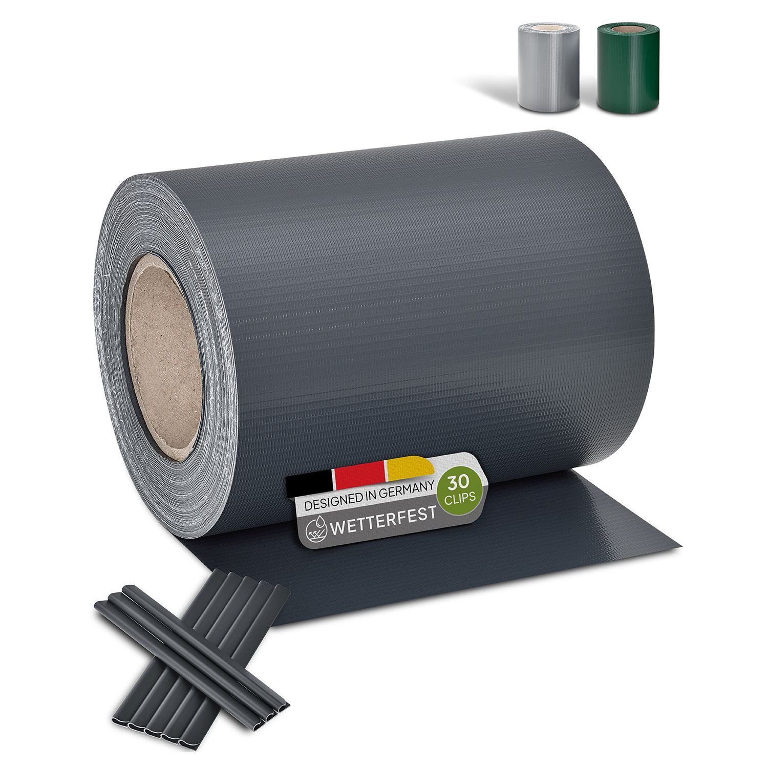 Juskys Sichtschutzstreifen PVC Sichtschutzstreifen, Doppelstabmatten Zaun, günstig online kaufen