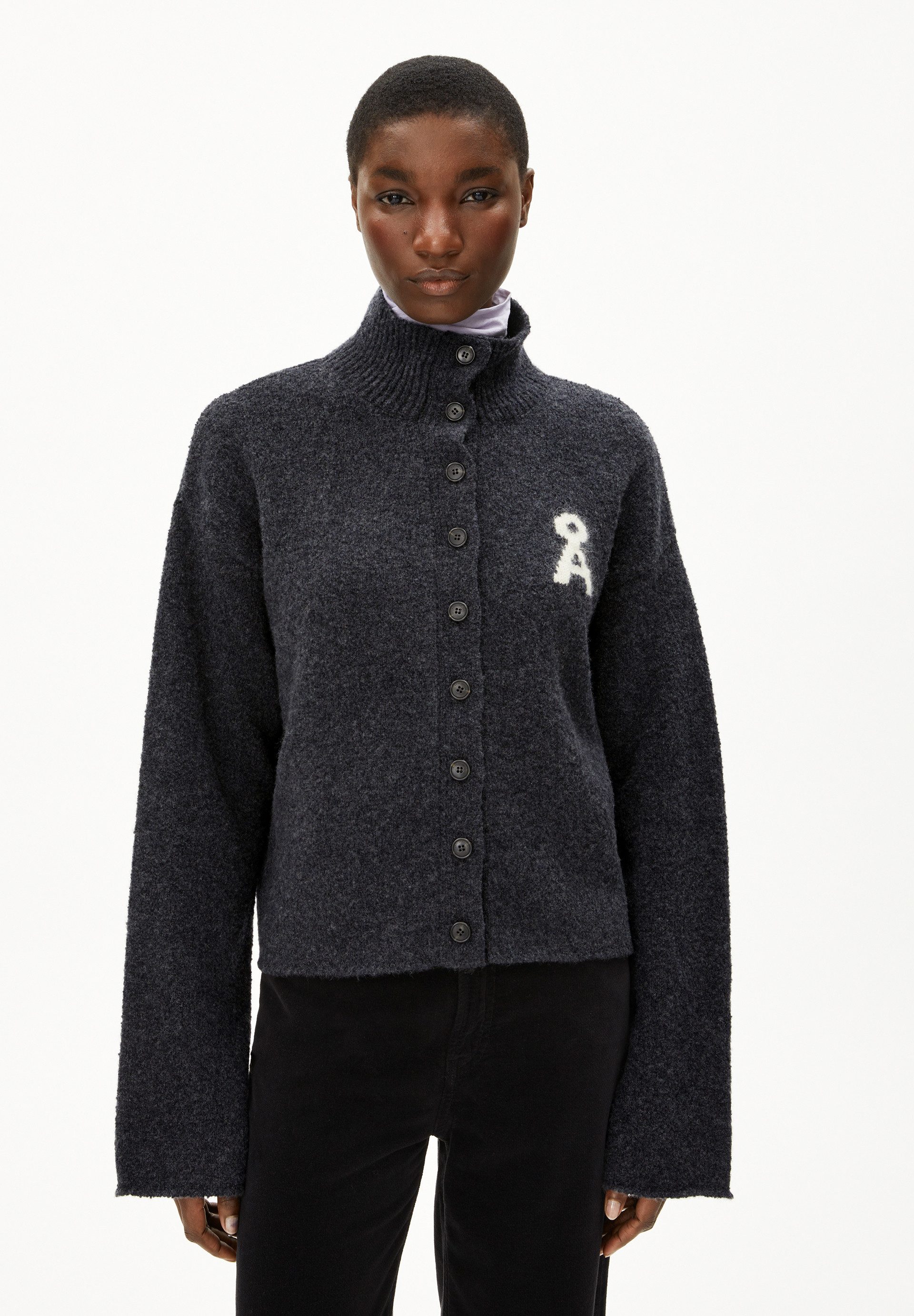 Armedangels Cardigan ICONIC Å RAMONAA BOUCLÉ (Oversized Fit) Strickjacke aus Bio-Woll Mix