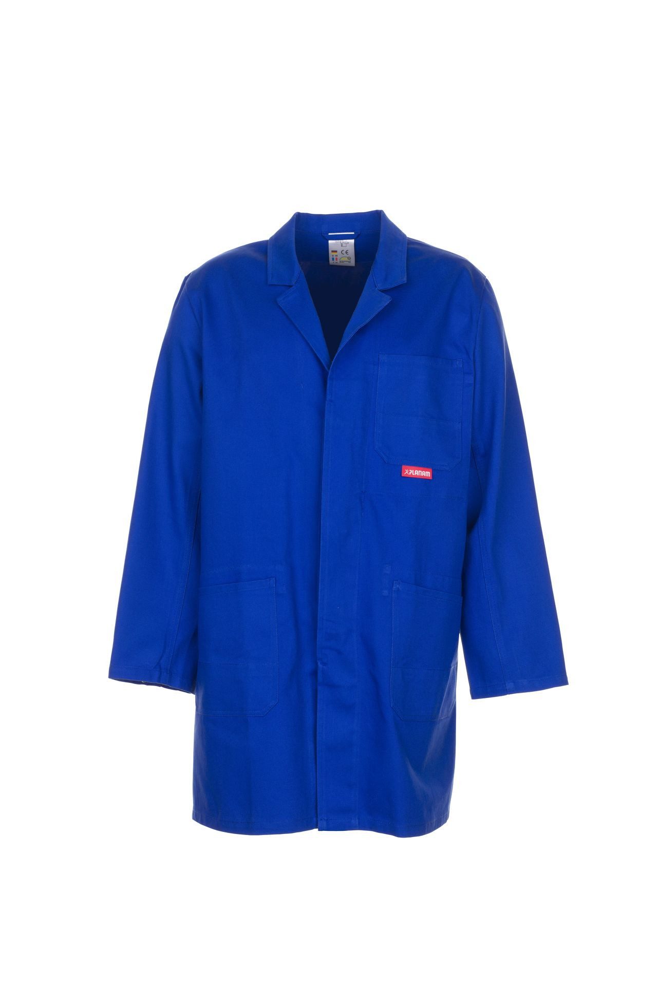 Planam Arbeitsjacke PLANAM Herren Berufsmantel BW-290 Revers Reißfest Kornblumenblau