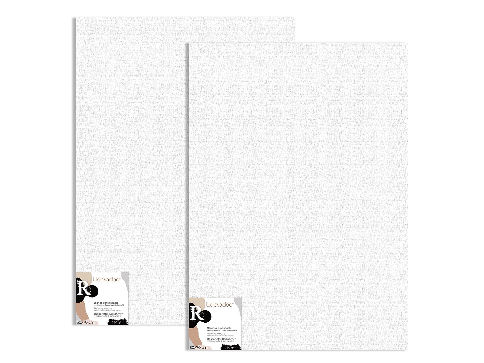 Wackadoo Living Leinwand ART, FSC® Holz Leinwand Canvas mit 17mm Stärke, 380g/m², 3-fach grundiert