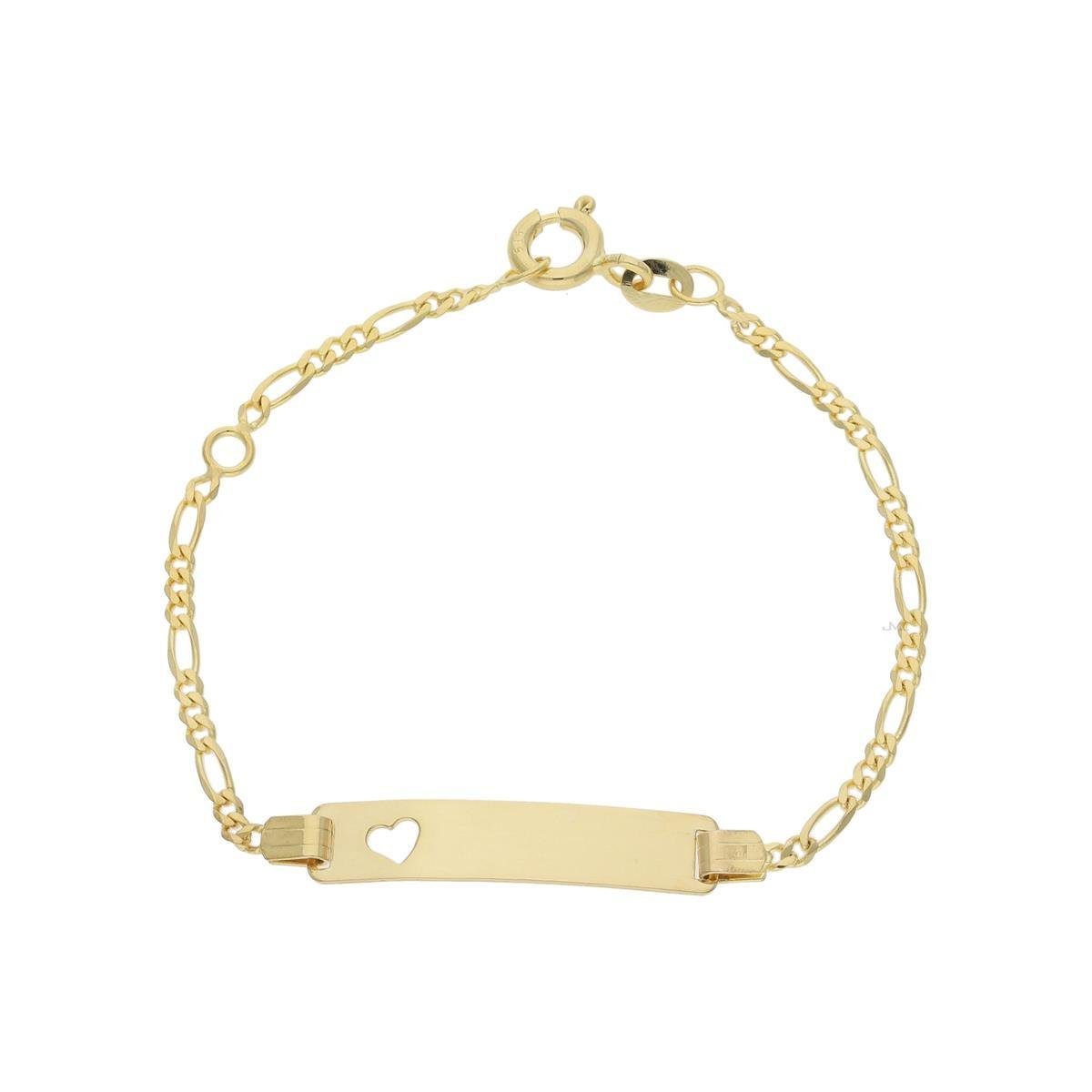 JuwelmaLux ID Armband JuwelmaLux Gravur Armband 585 Gold Herz für Kinder JL48-03-0009 (kein Set, 1-tlg., kein Set)