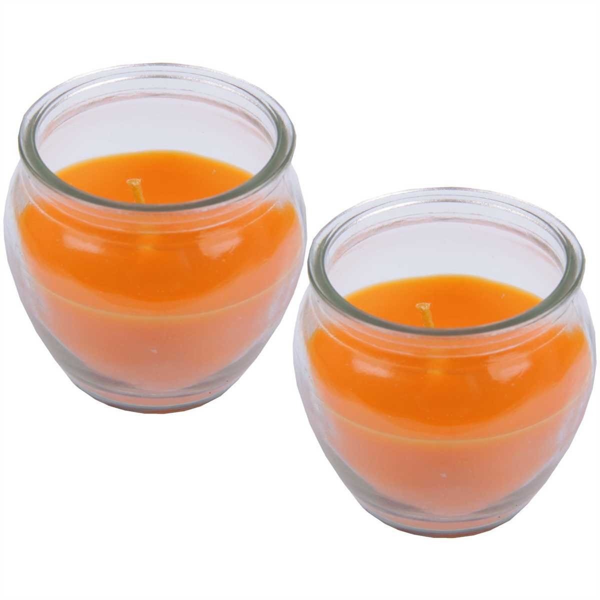 HS Candle Duftkerze (2-tlg), Kerze im Glas "Creation", 2er Pack mit je ca. 18 Std. Brenndauer