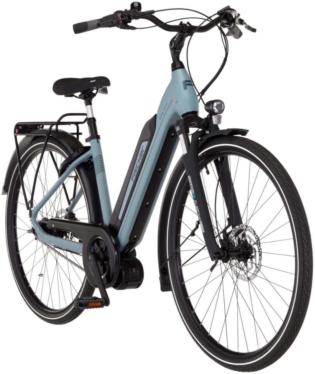 FISCHER Fahrrad E-Bike Cityrad CITA 2404 688 43 ACTIVE, 7 Gang Shimano NEXUS Schaltwerk, Mittelmotor, 688 Wh, (mit Akku-Ladegerät, mit Werkzeug), Pedelec, Elektrofahrrad für Damen und Herren