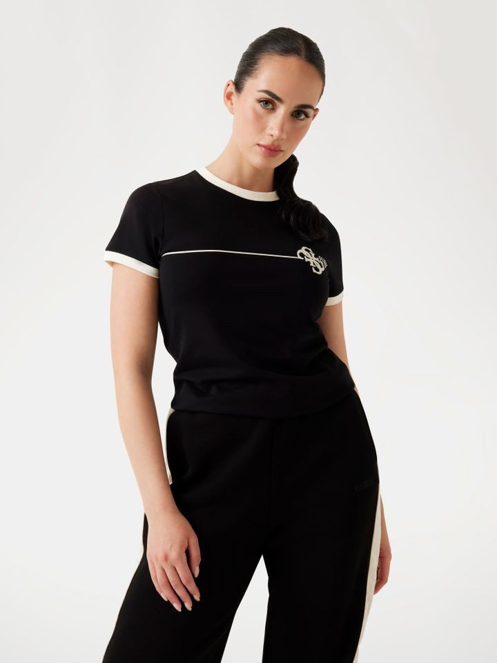 Guess Kurzarmshirt – Schmal geschnittenes Kurzarmshirt günstig online kaufen